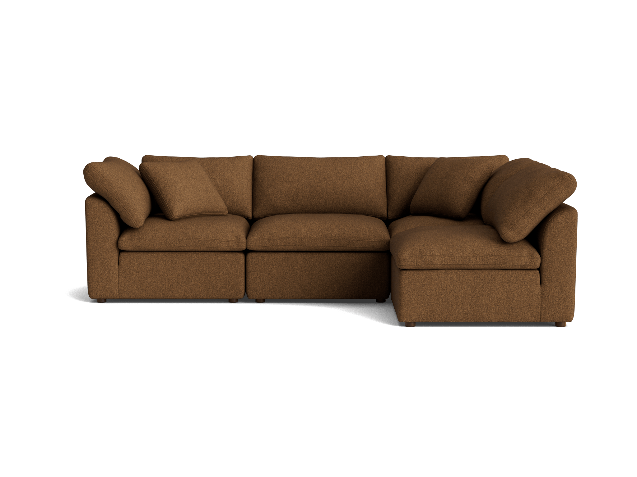 bryant petite modular sectional faithful mocha