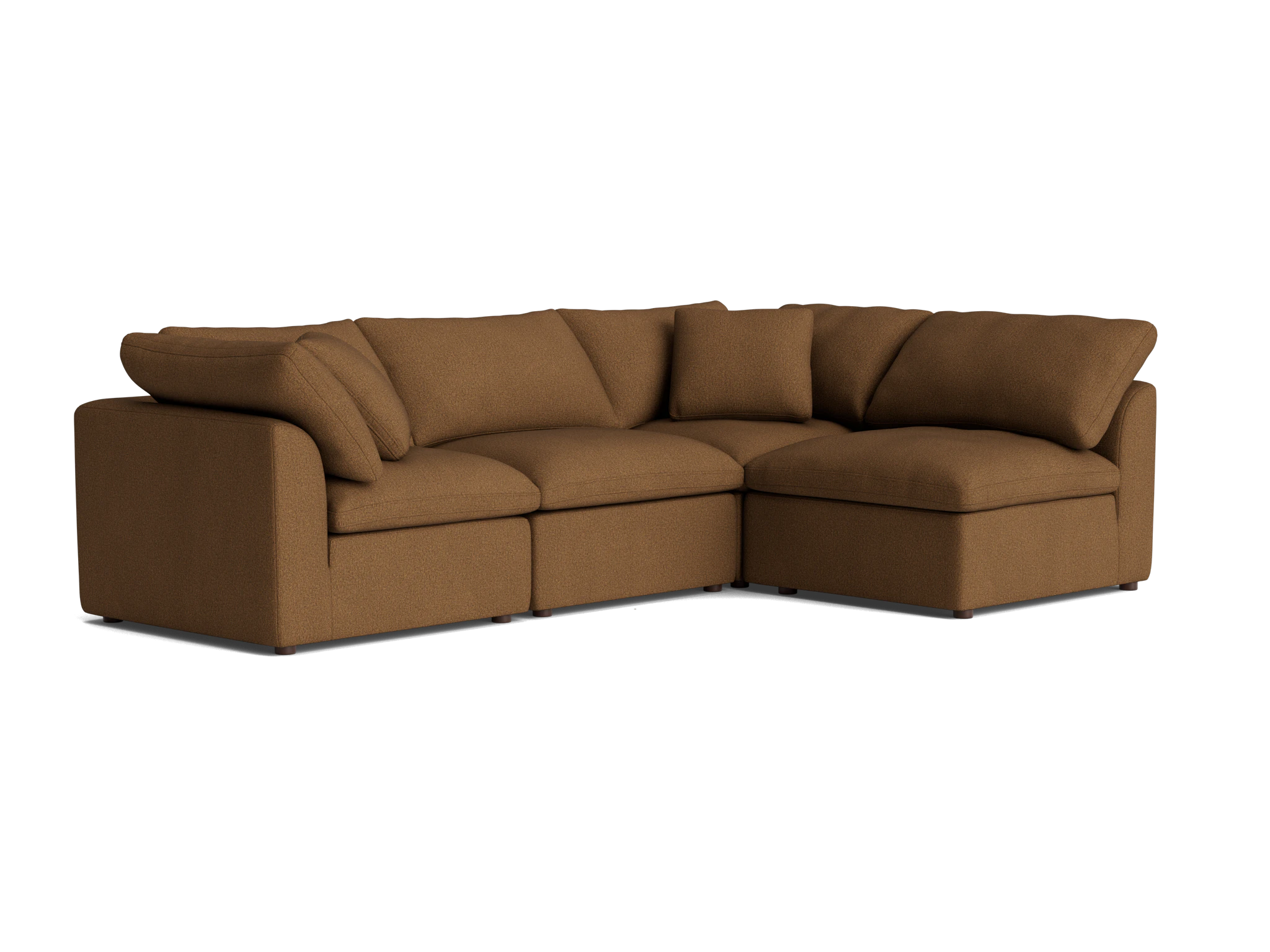 bryant petite modular sectional faithful mocha