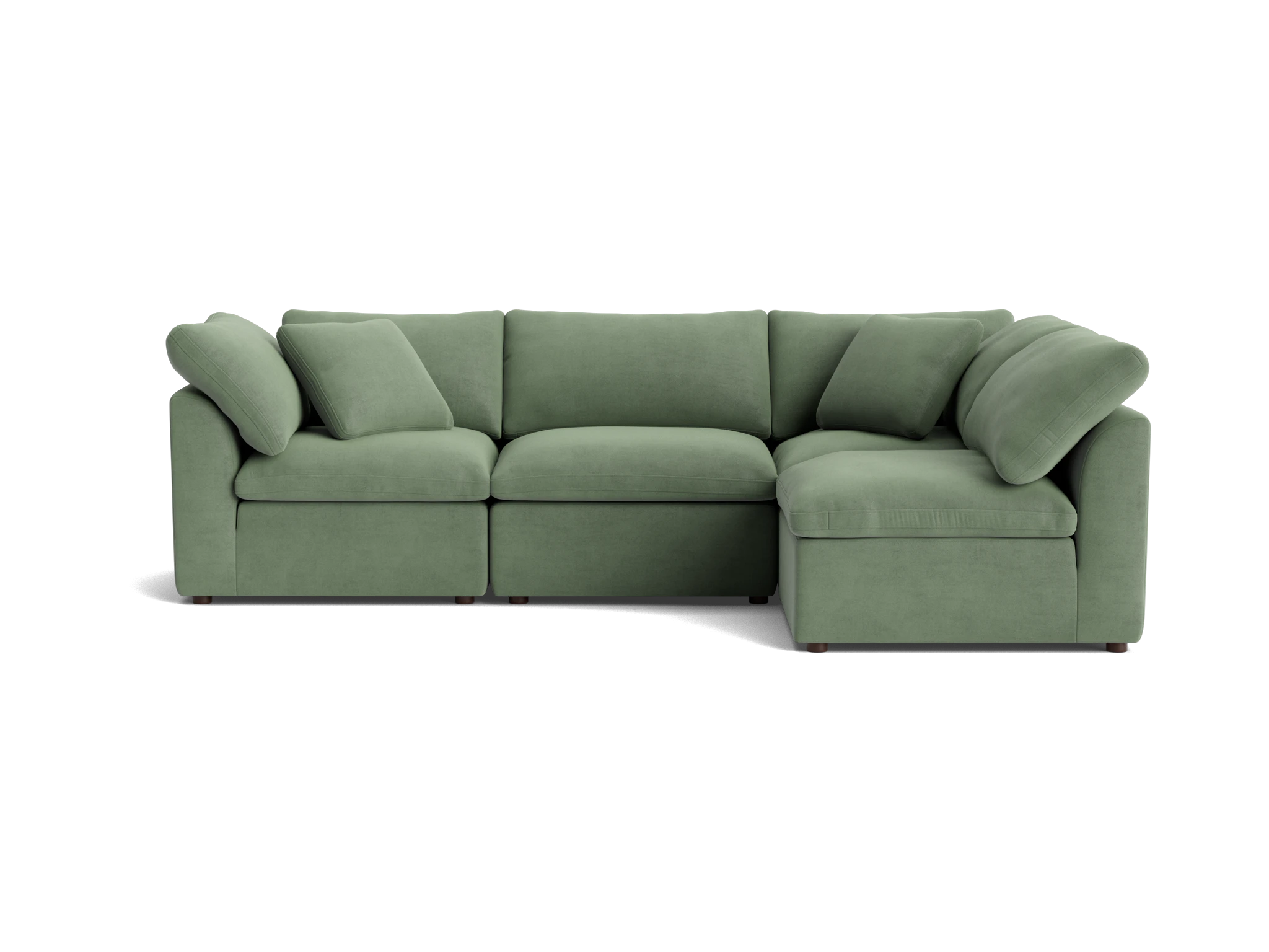 bryant petite modular sectional royale sage