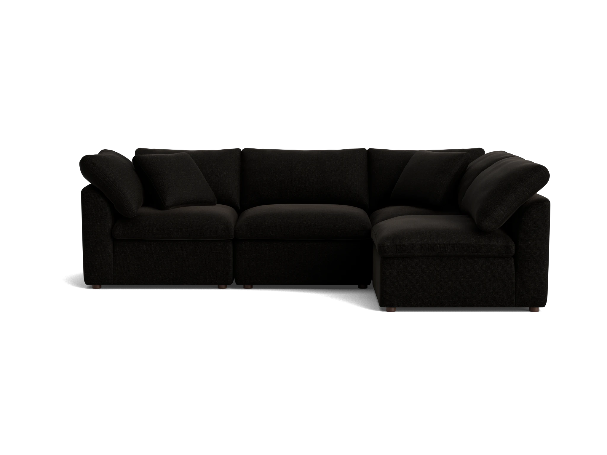 bryant petite modular sectional milo onyx
