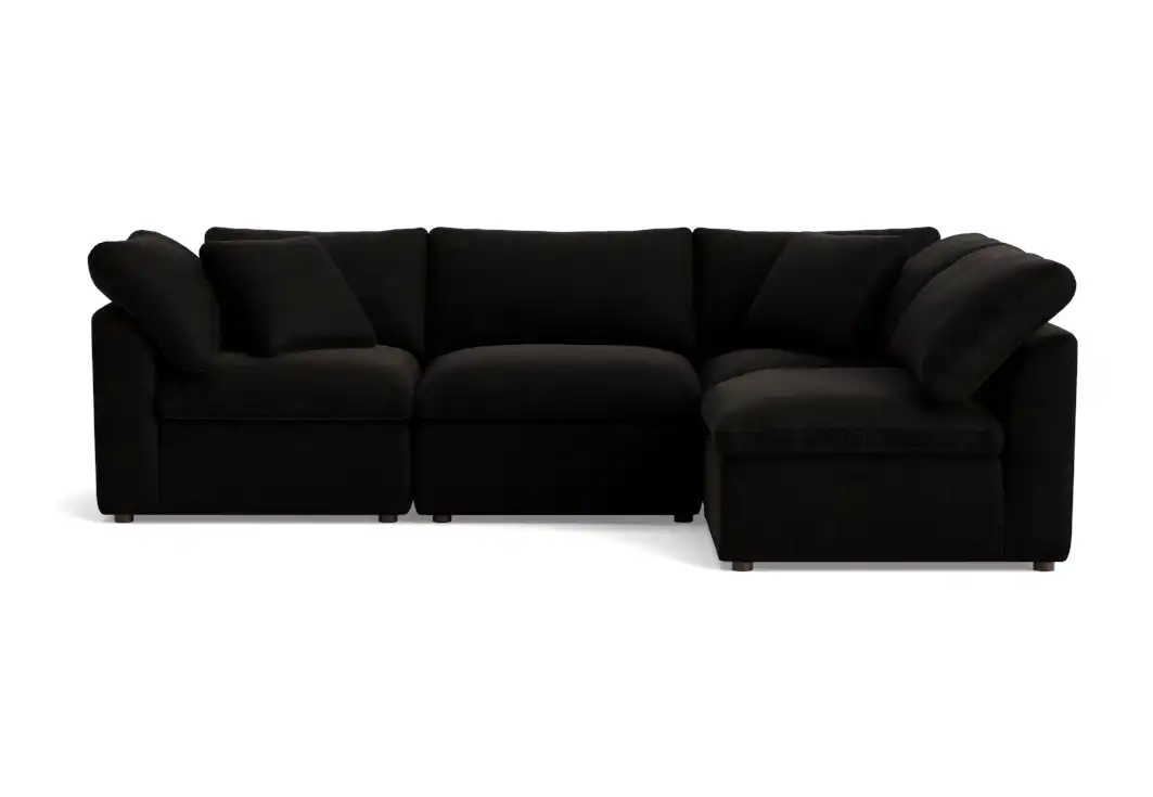 bryant petite modular sectional milo onyx