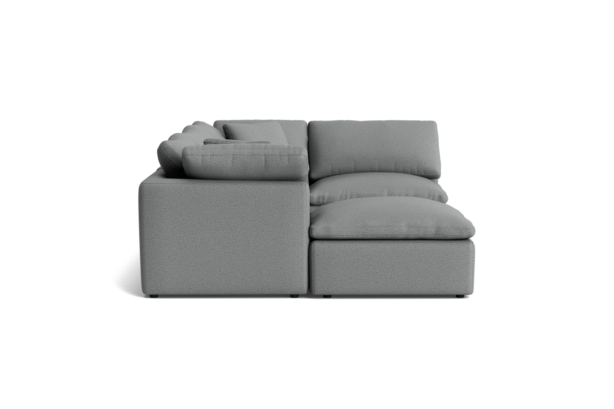 bryant petite modular sofa bumper sectional essence ash