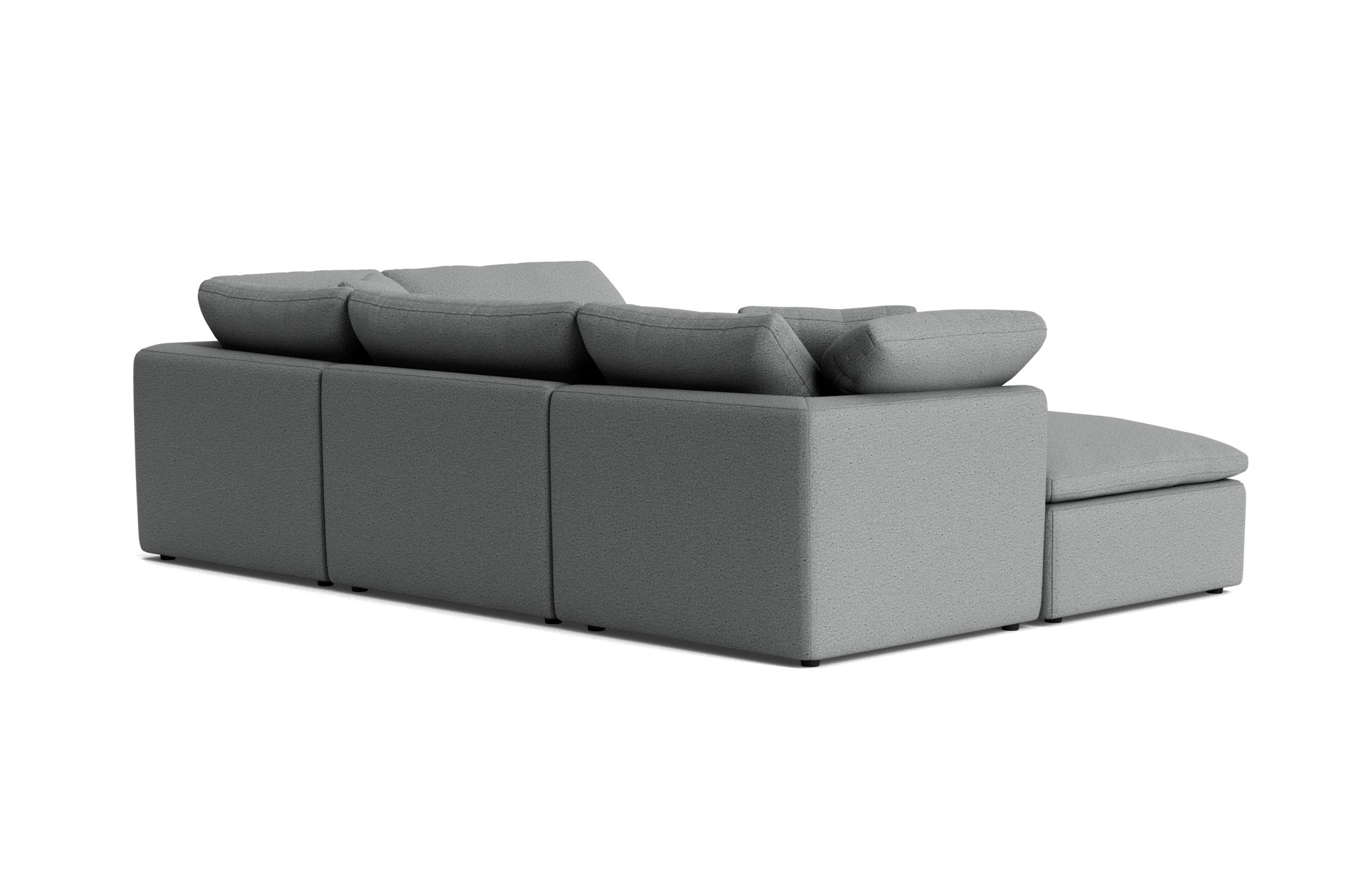 bryant petite modular sofa bumper sectional essence ash