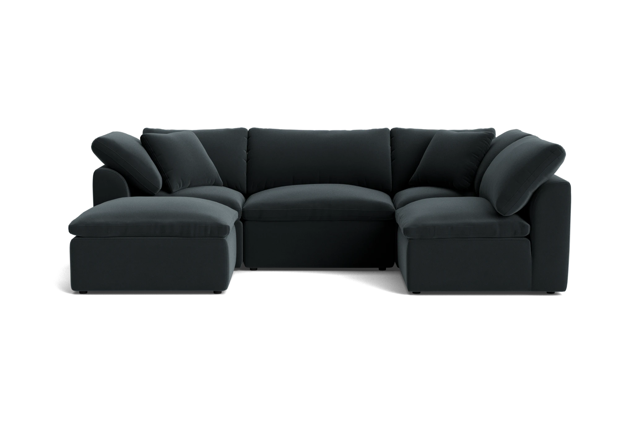 bryant petite modular sofa bumper sectional royale gunmetal