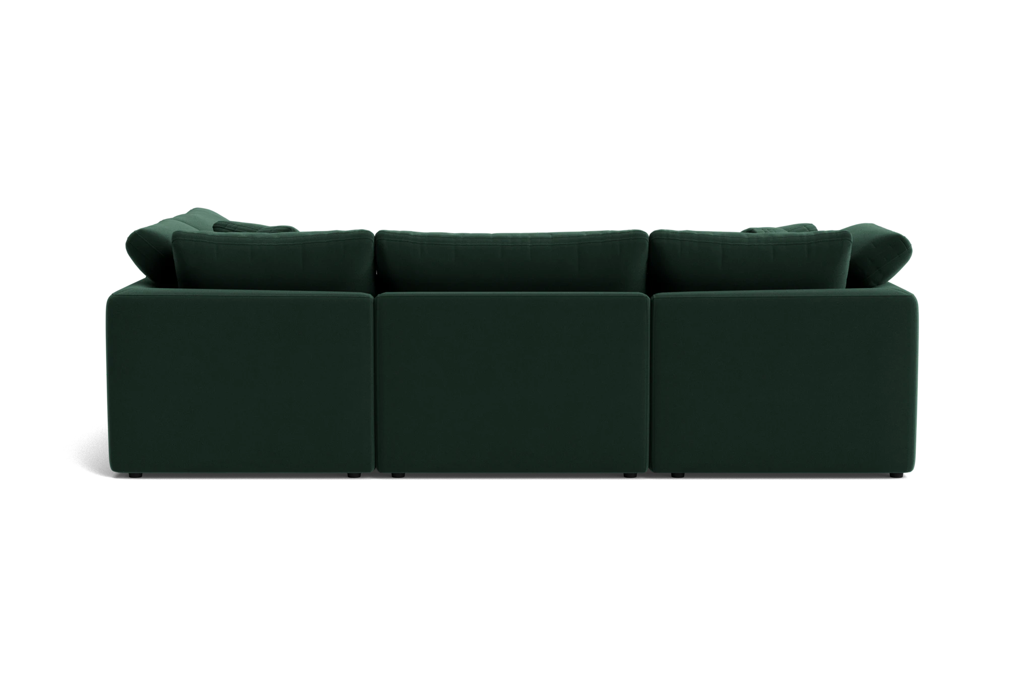 bryant petite modular sofa bumper sectional royale evergreen