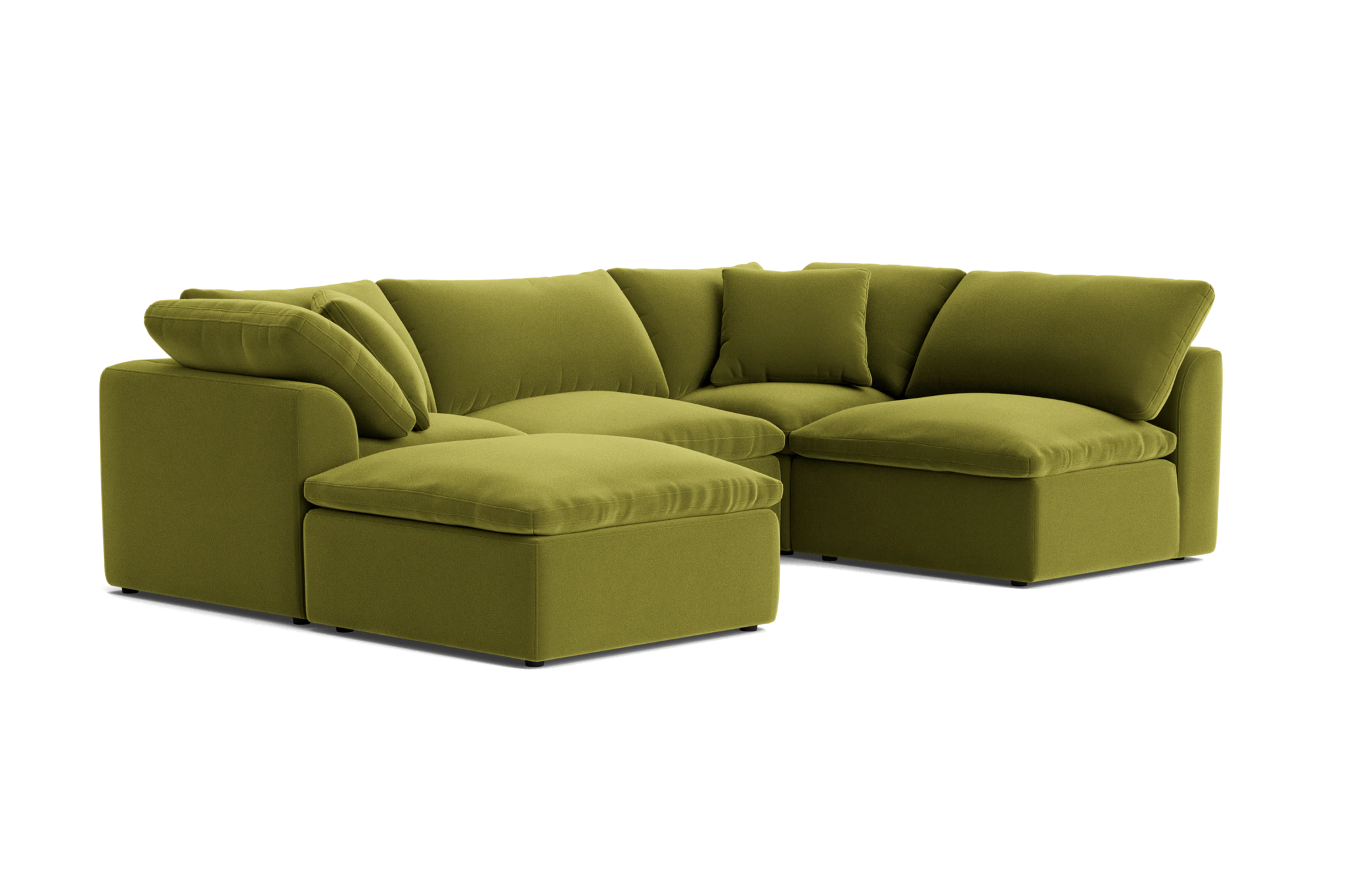 bryant petite modular sofa bumper sectional royale apple