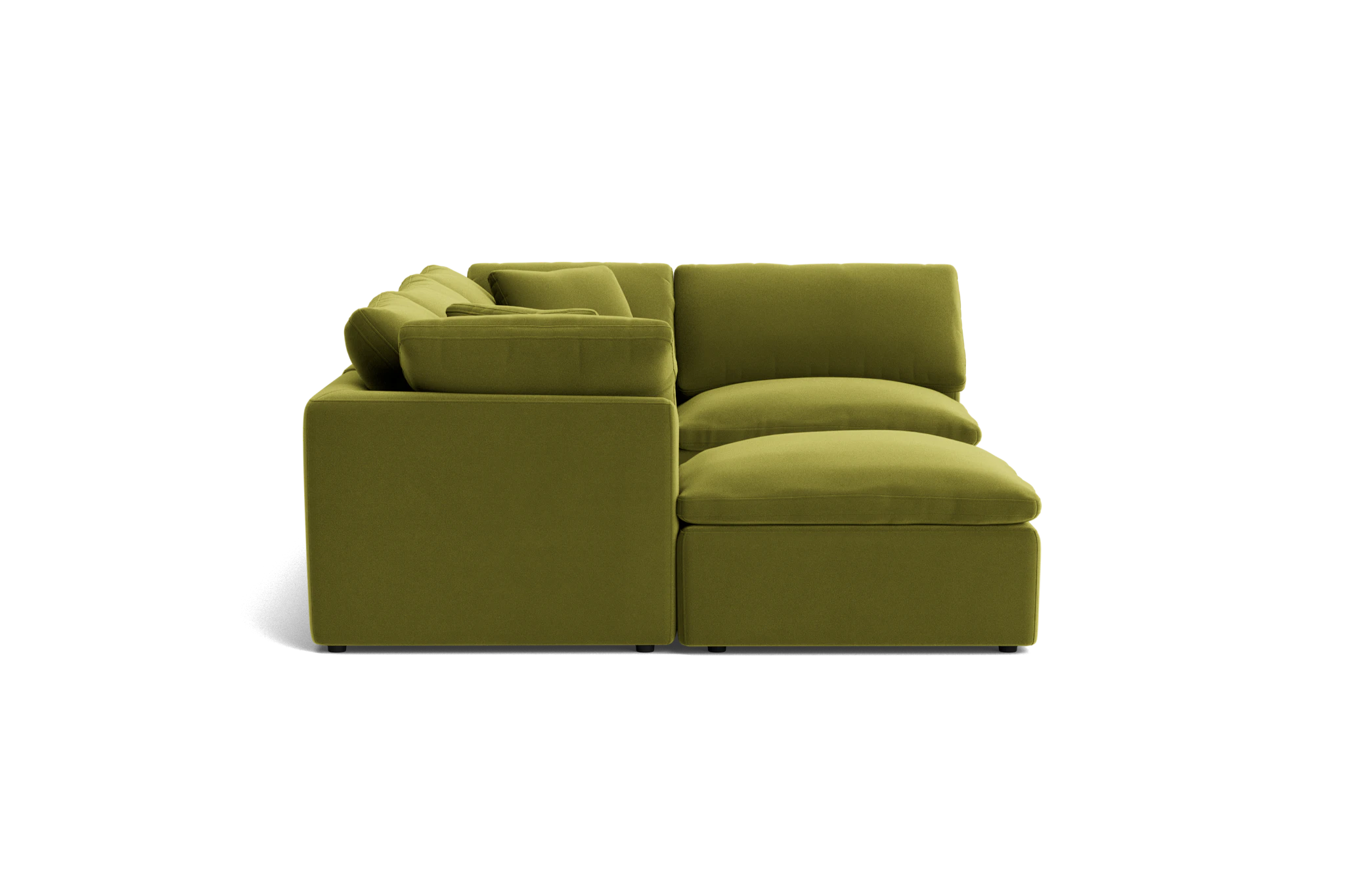 bryant petite modular sofa bumper sectional royale apple