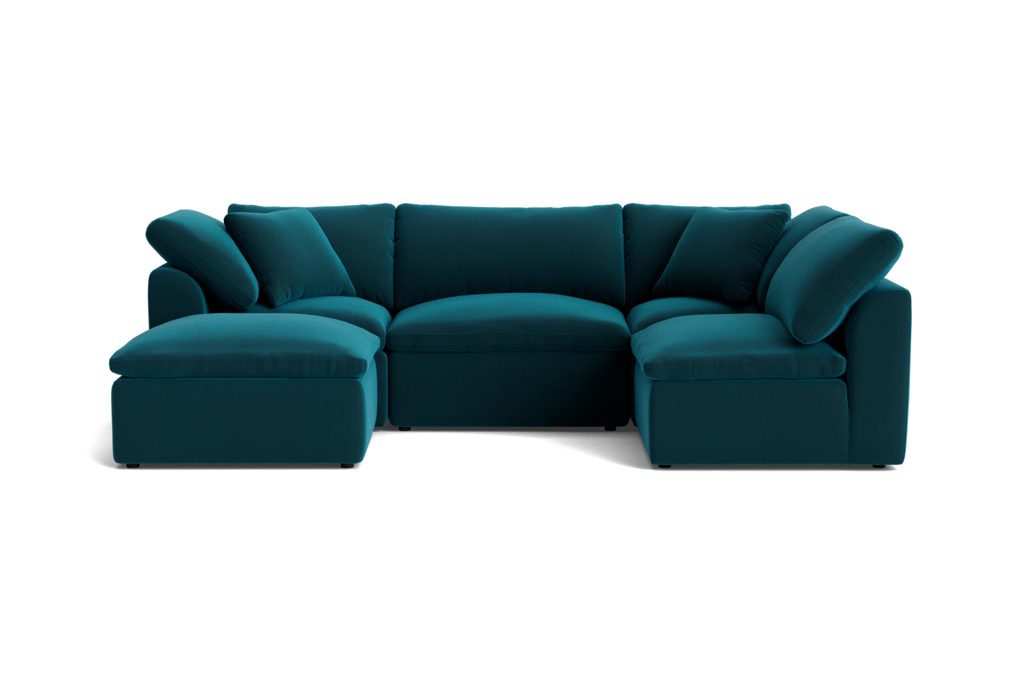 bryant petite modular sofa bumper sectional royale peacock