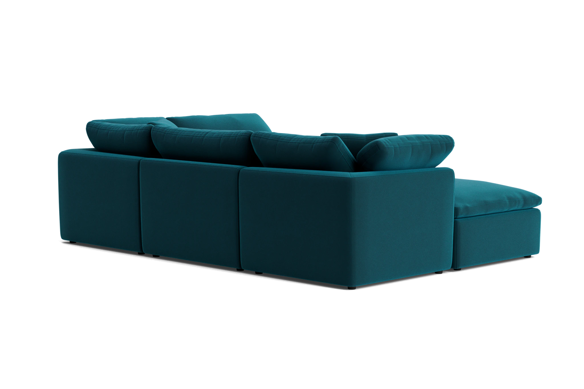 bryant petite modular sofa bumper sectional royale peacock