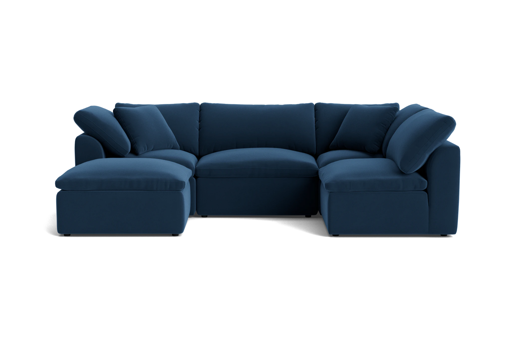 bryant petite modular sofa bumper sectional royale cobalt