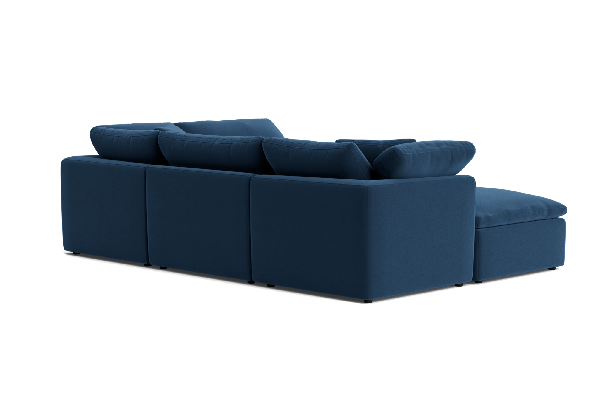 bryant petite modular sofa bumper sectional royale cobalt