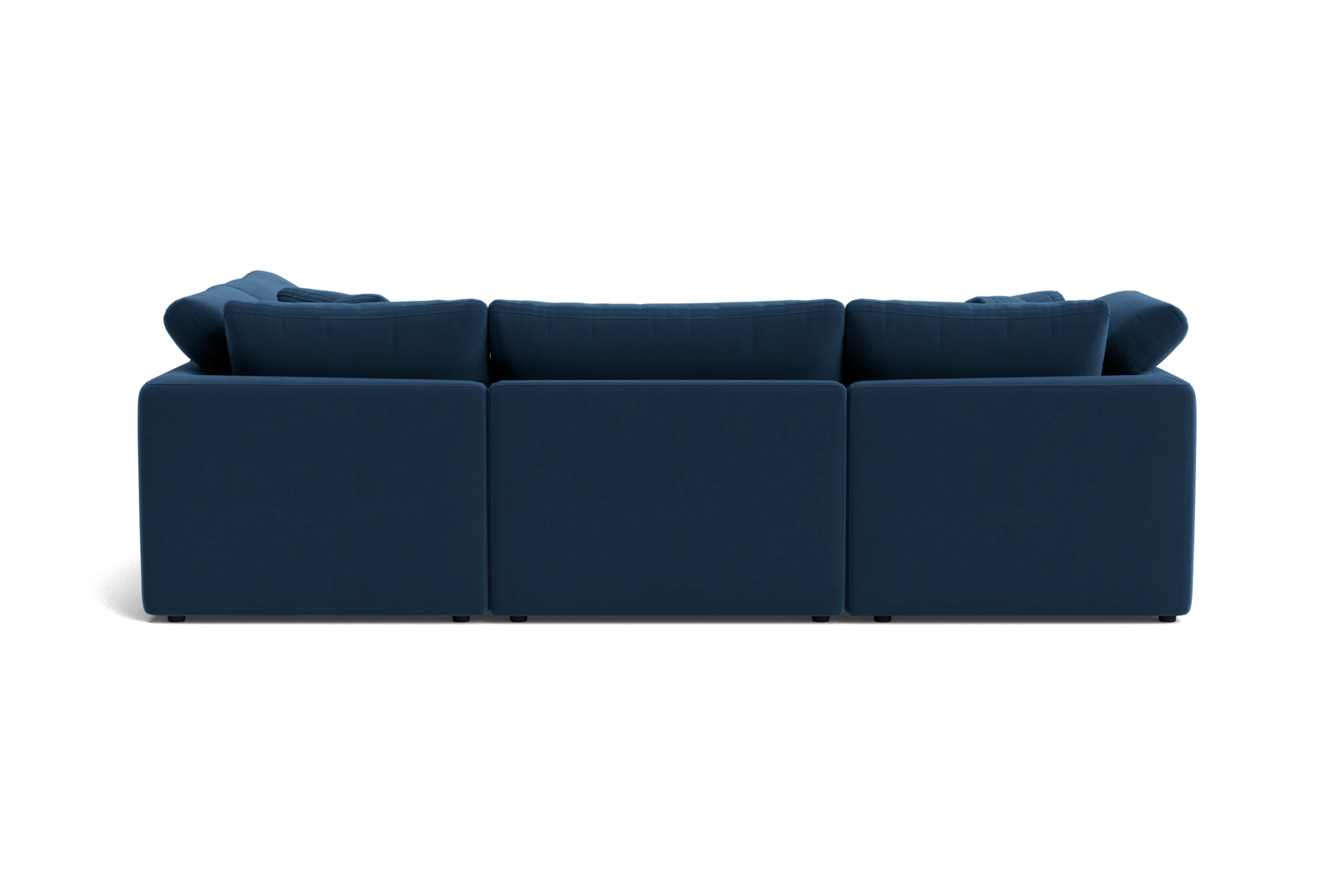bryant petite modular sofa bumper sectional royale cobalt