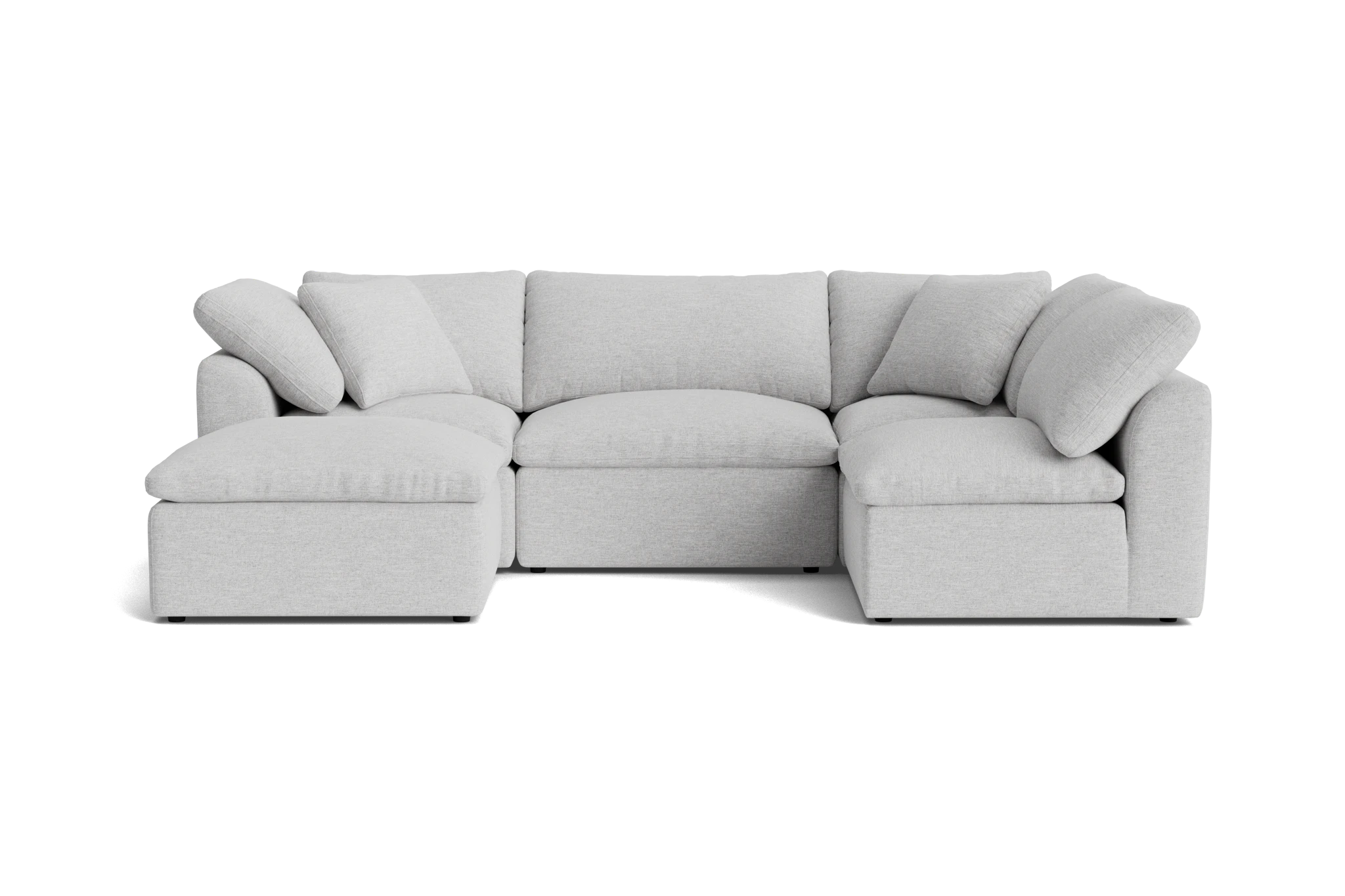 bryant petite modular sofa bumper sectional milo dove