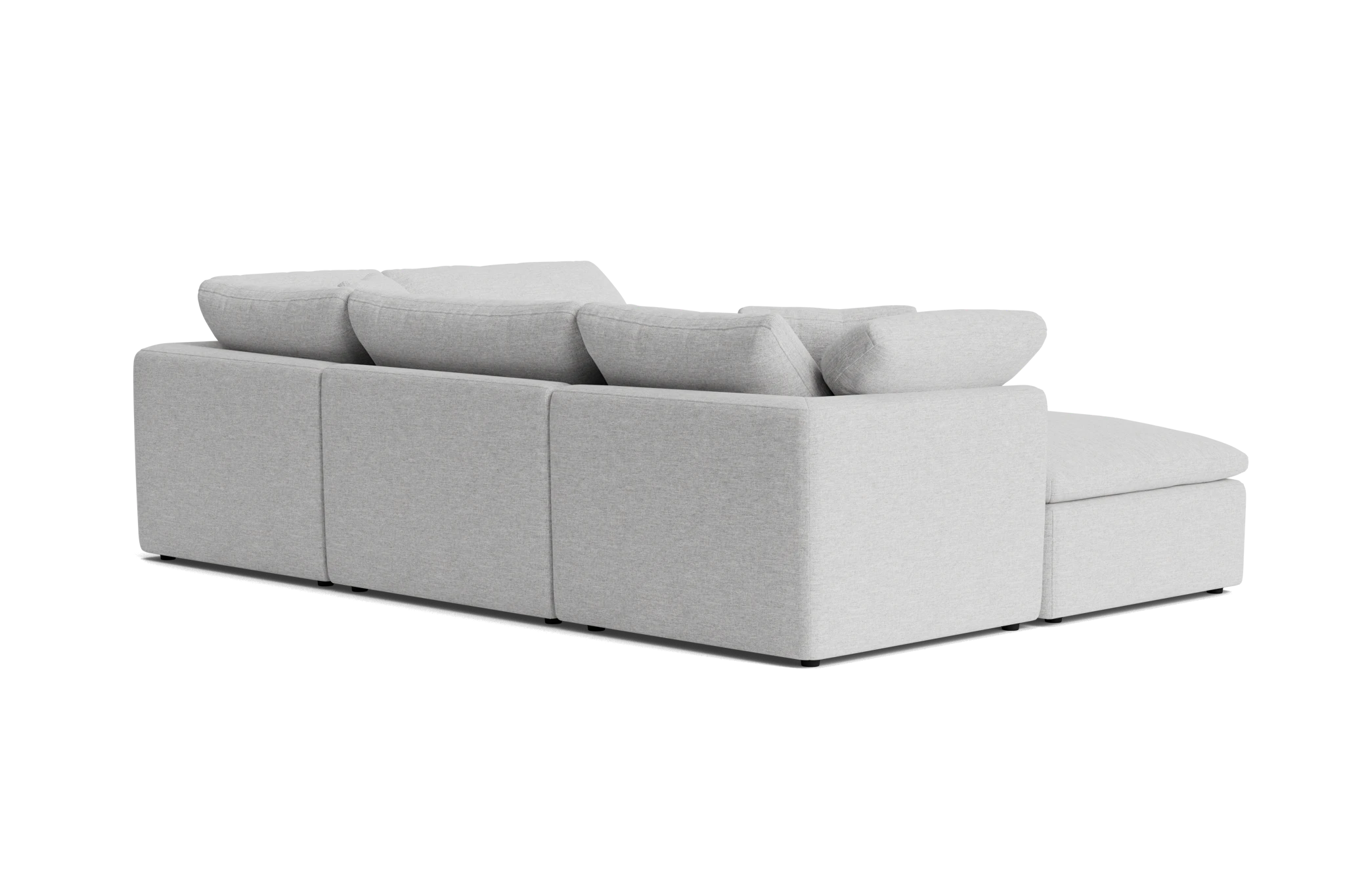 bryant petite modular sofa bumper sectional milo dove