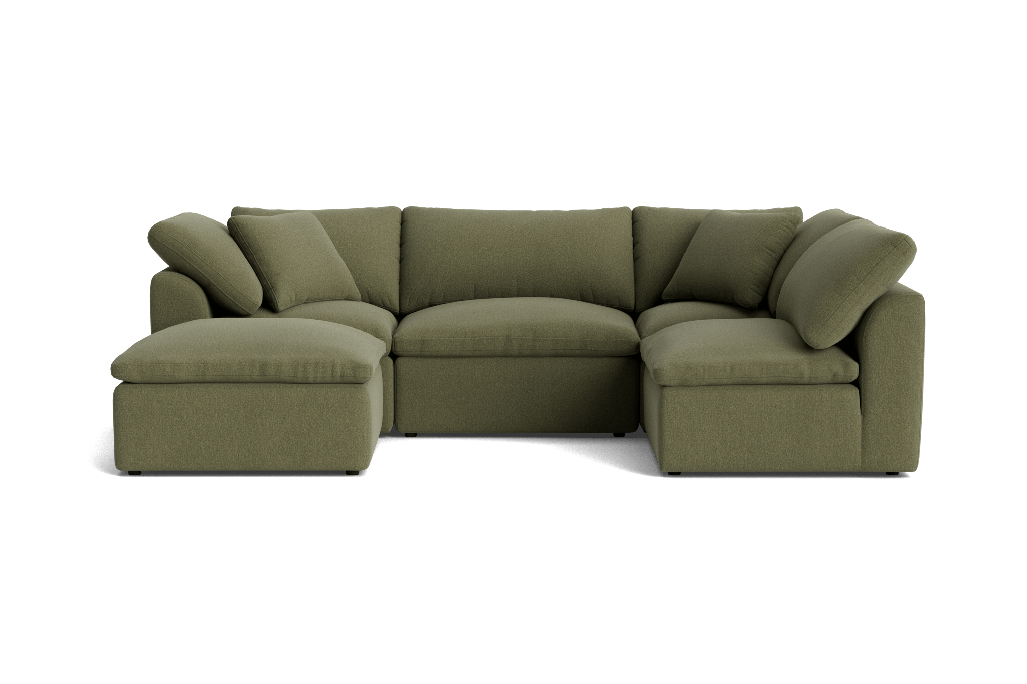 bryant petite modular sofa bumper sectional faithful olive