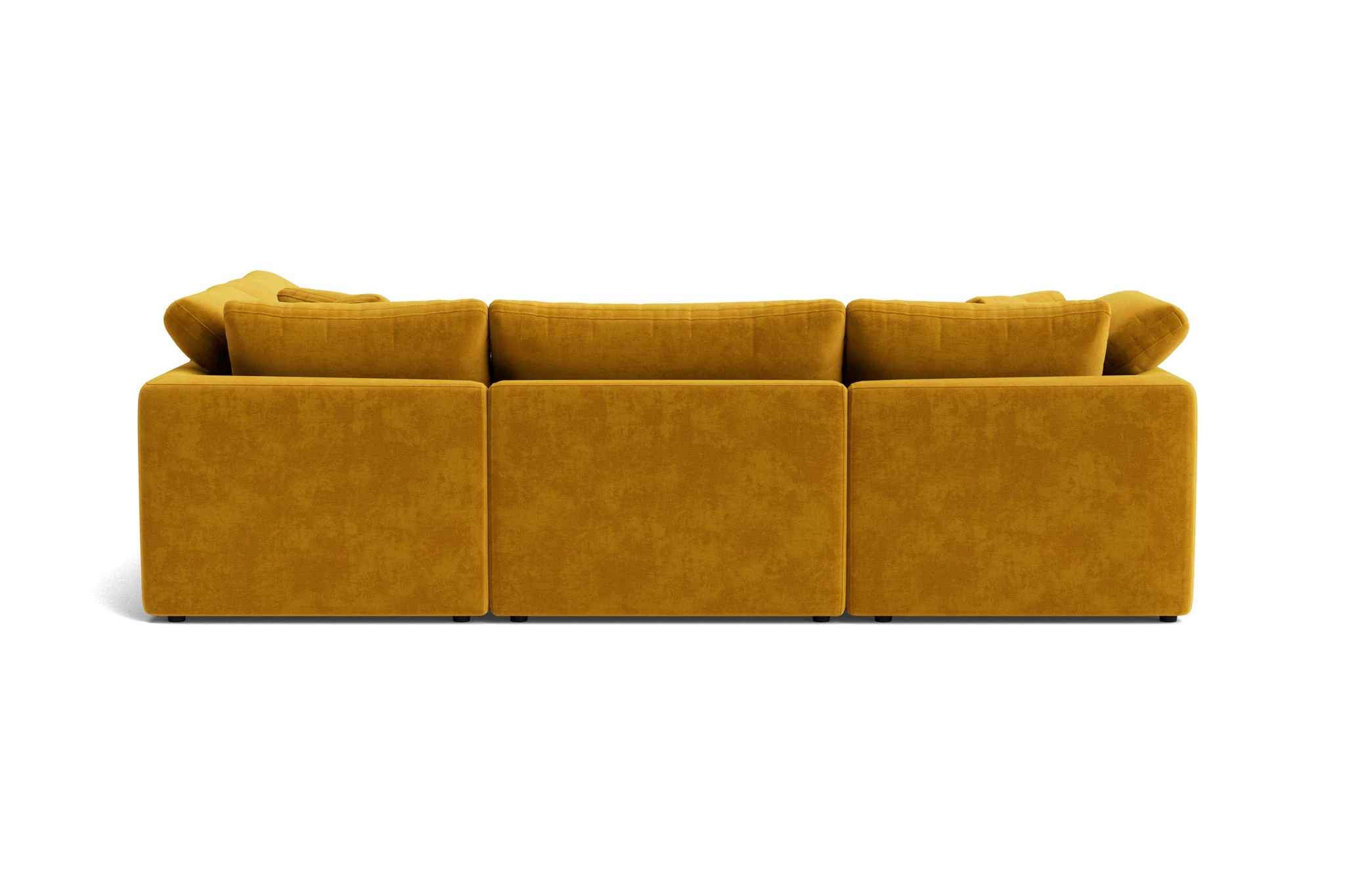 bryant petite modular sofa bumper sectional harper amber gold