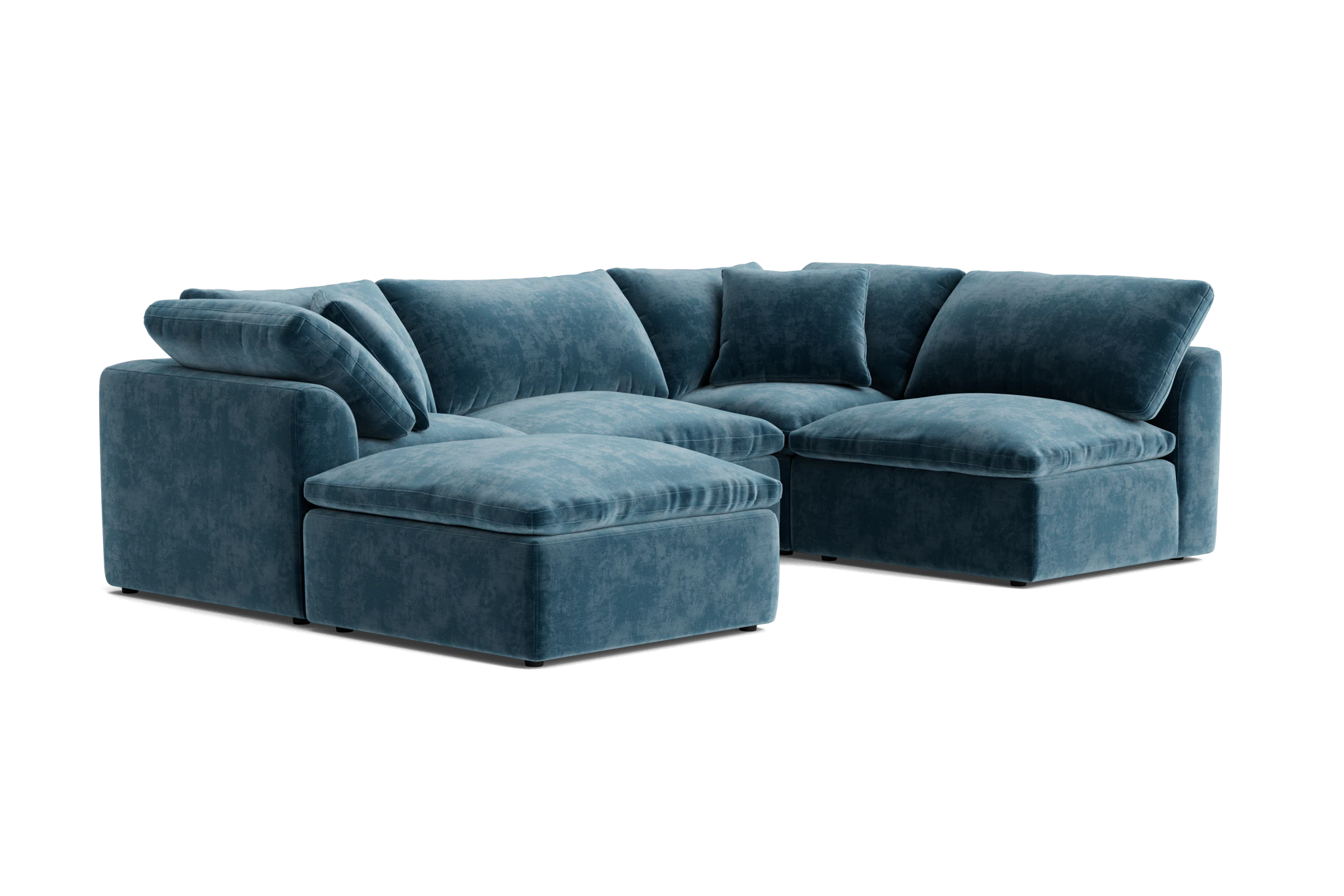 bryant petite modular sofa bumper sectional harper biscay bay