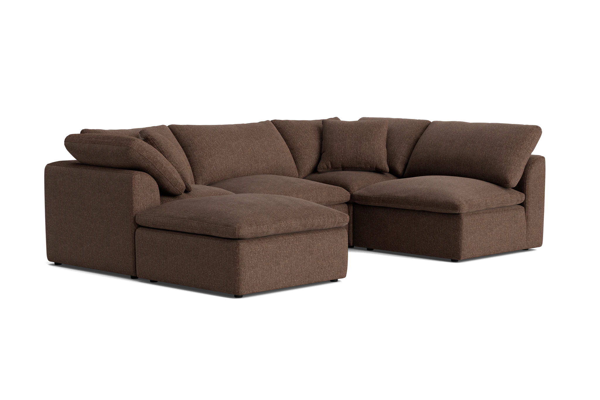 bryant petite modular sofa bumper sectional resource truffle