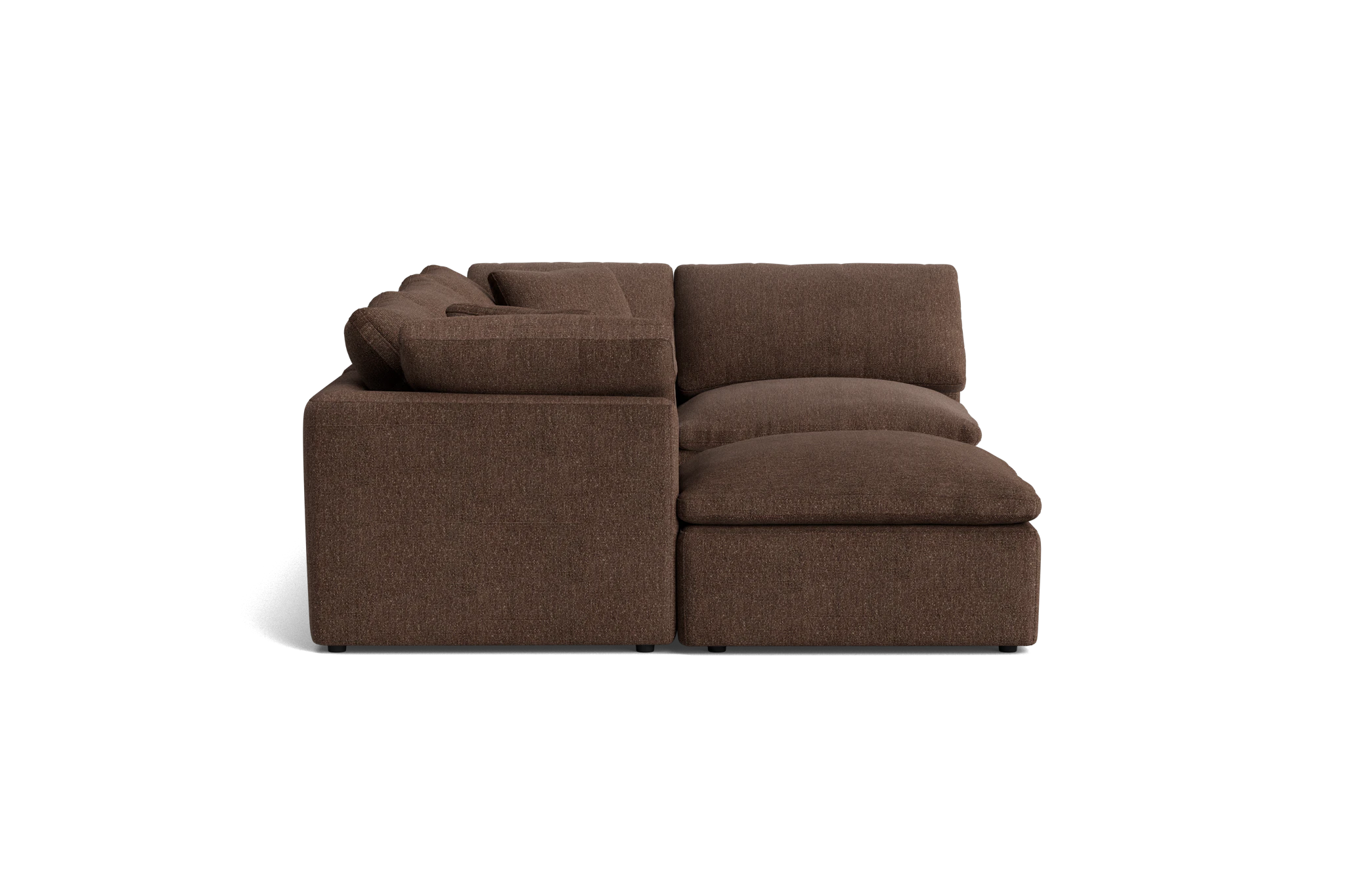 bryant petite modular sofa bumper sectional resource truffle