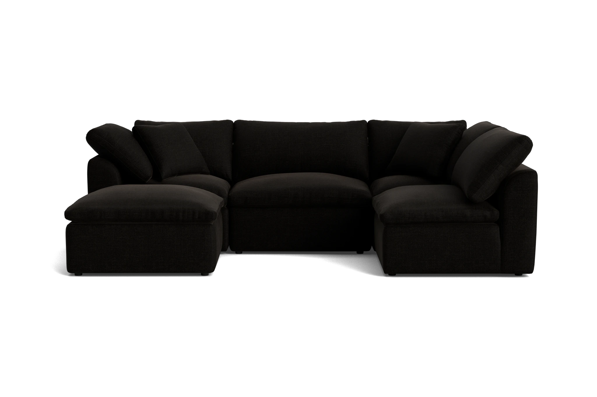 bryant petite modular sofa bumper sectional milo onyx