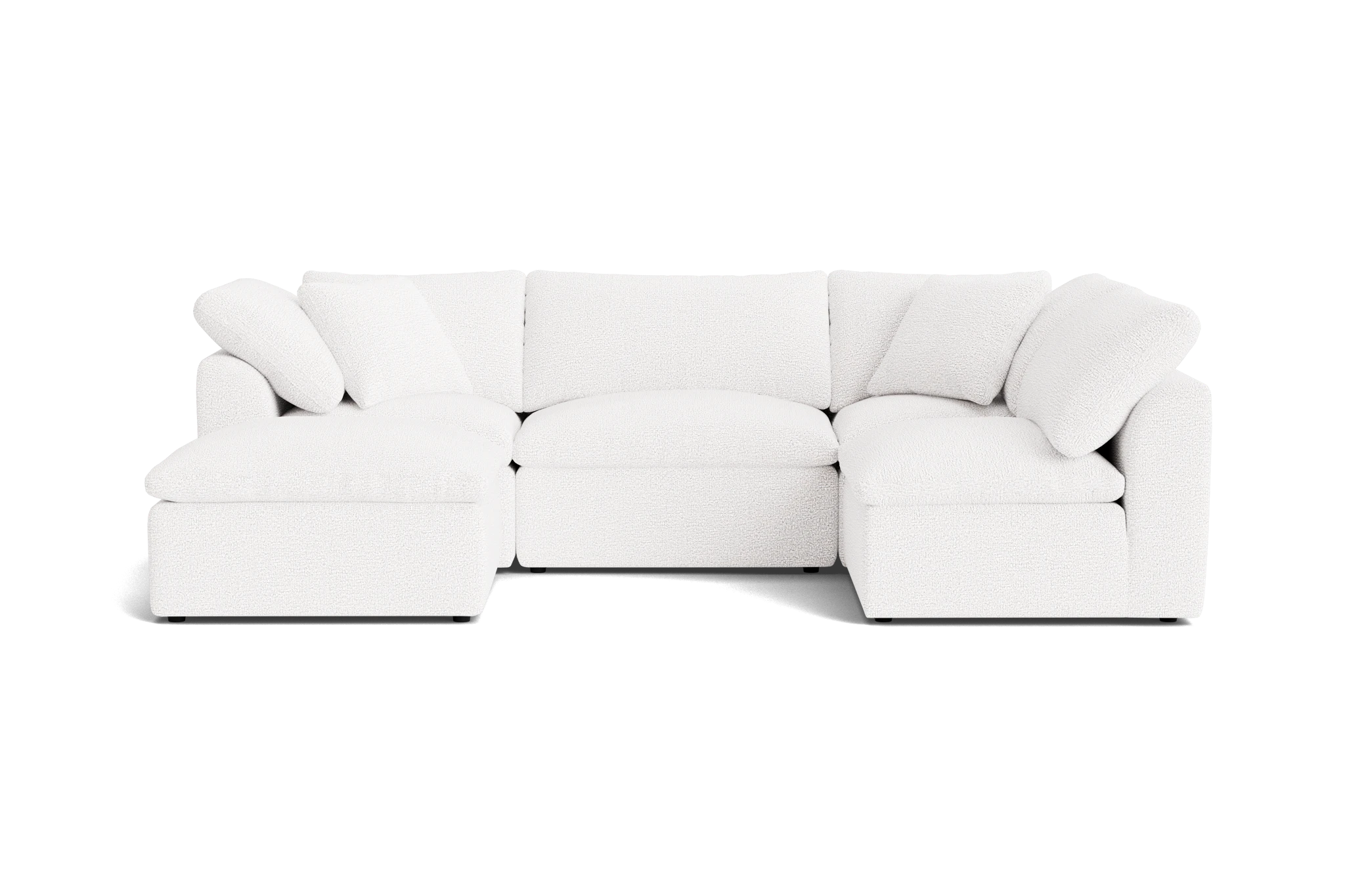 bryant petite modular sofa bumper sectional karina pantone cloud dancer