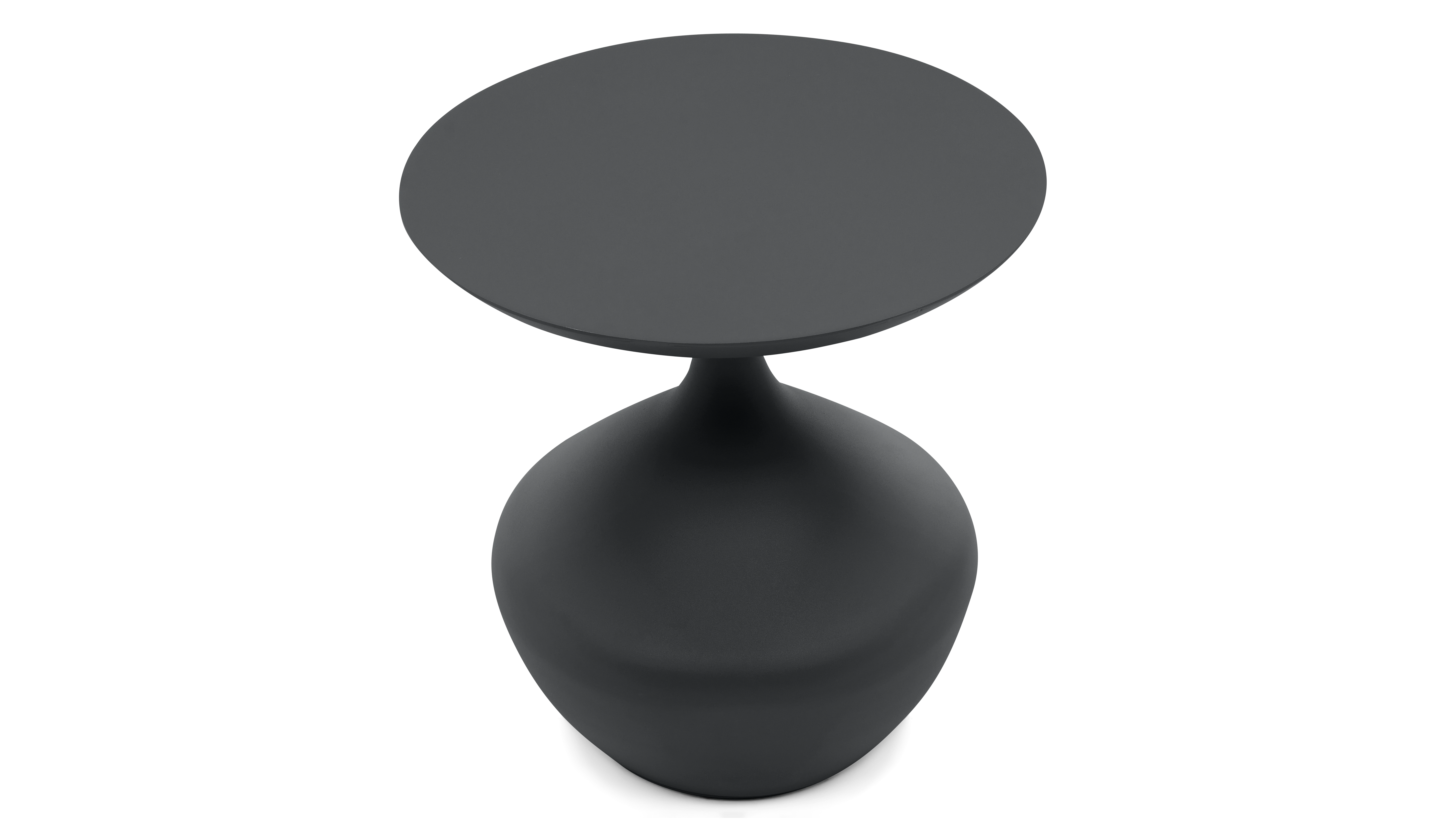 black winnie outdoor side table