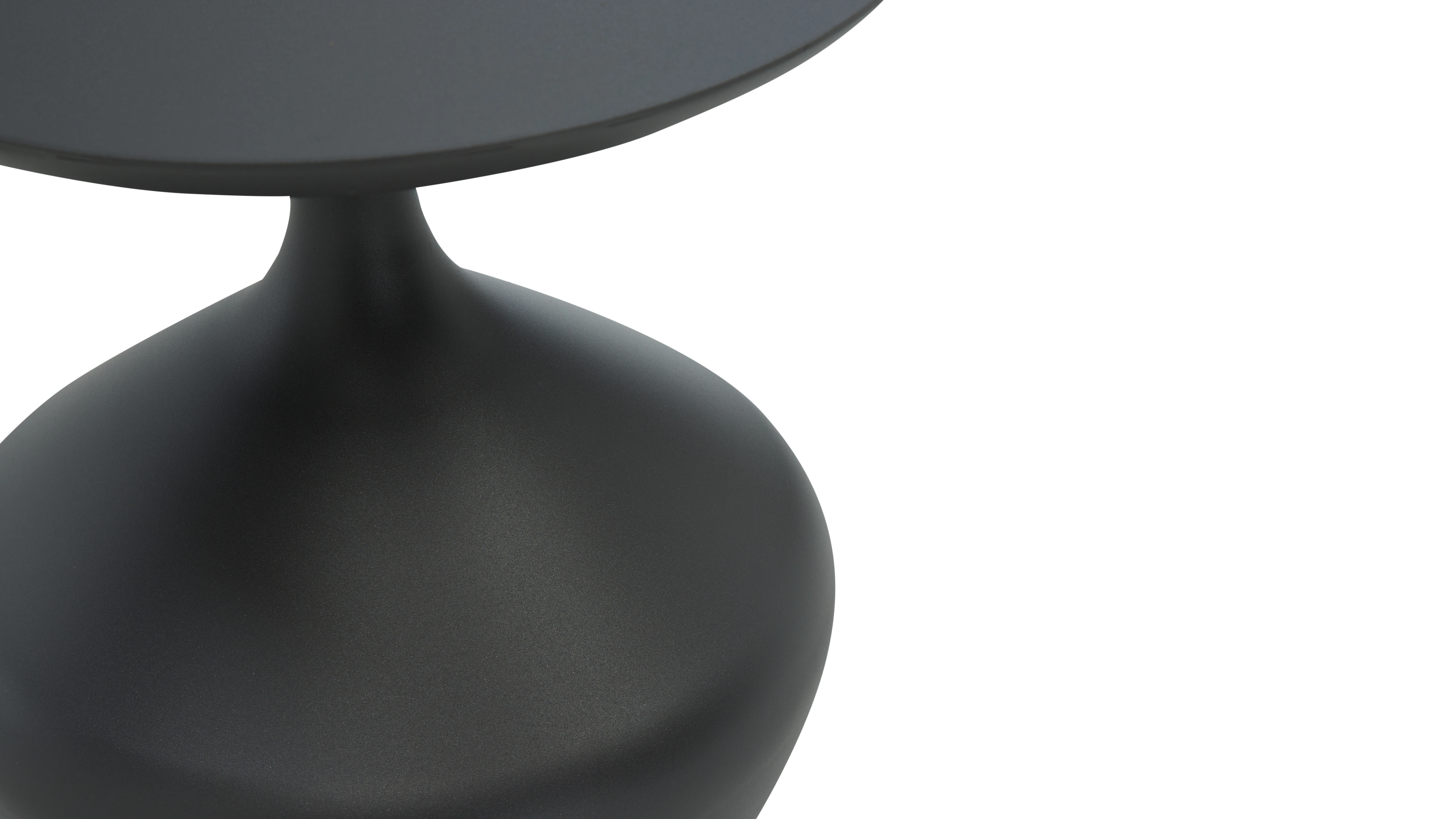 black winnie outdoor side table