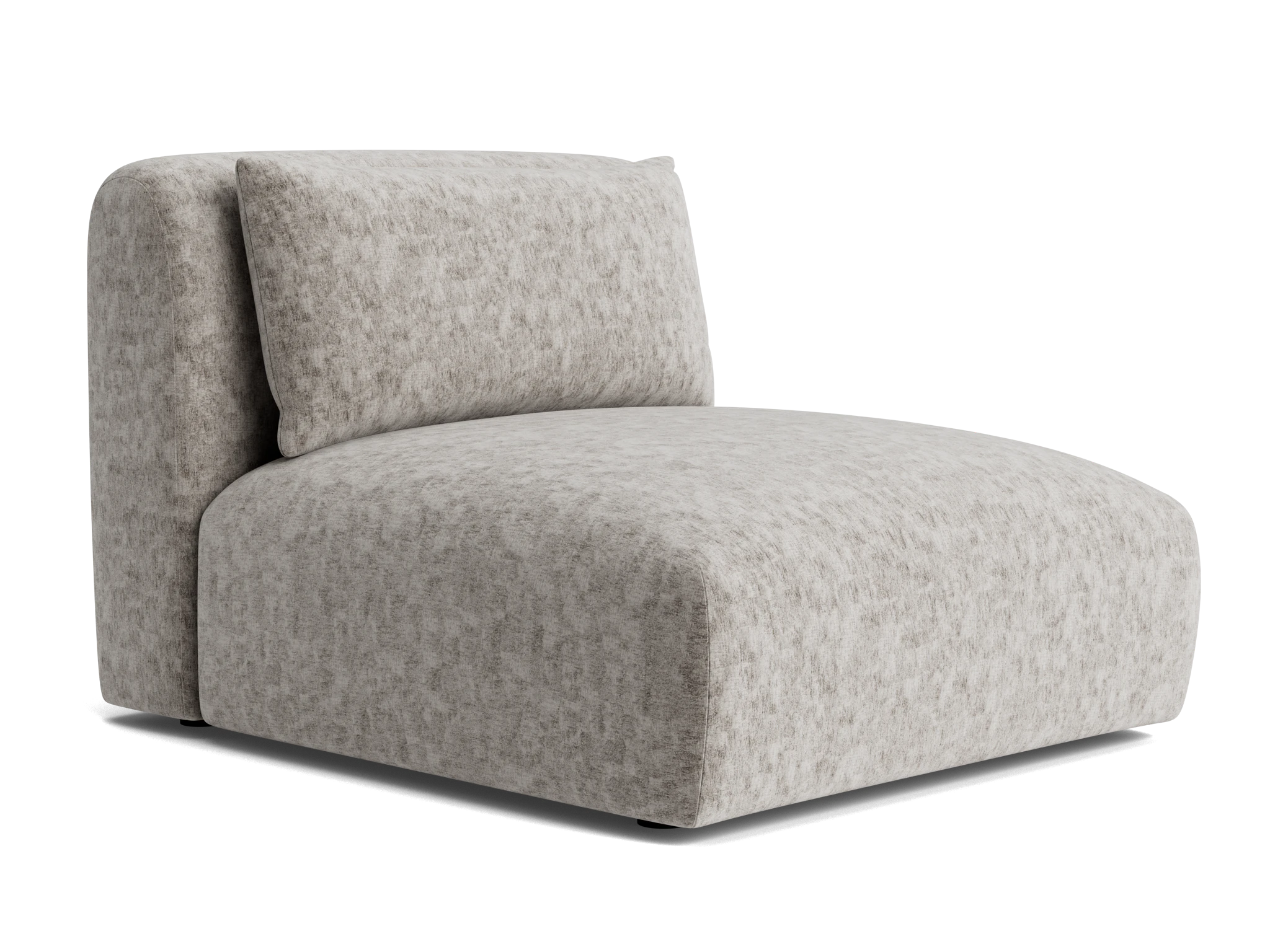 carin armless chair prime stone