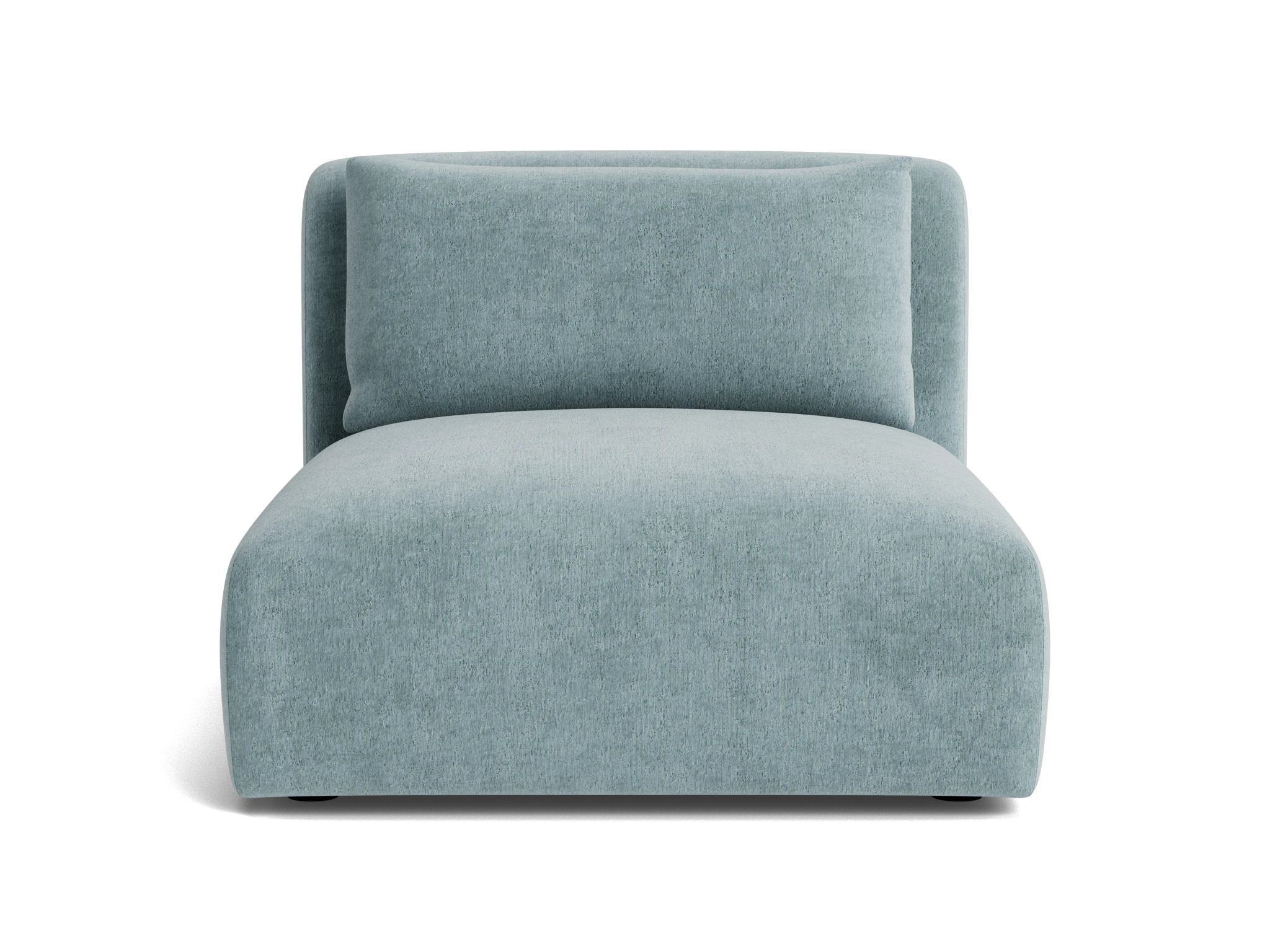 carin armless chair plush mist