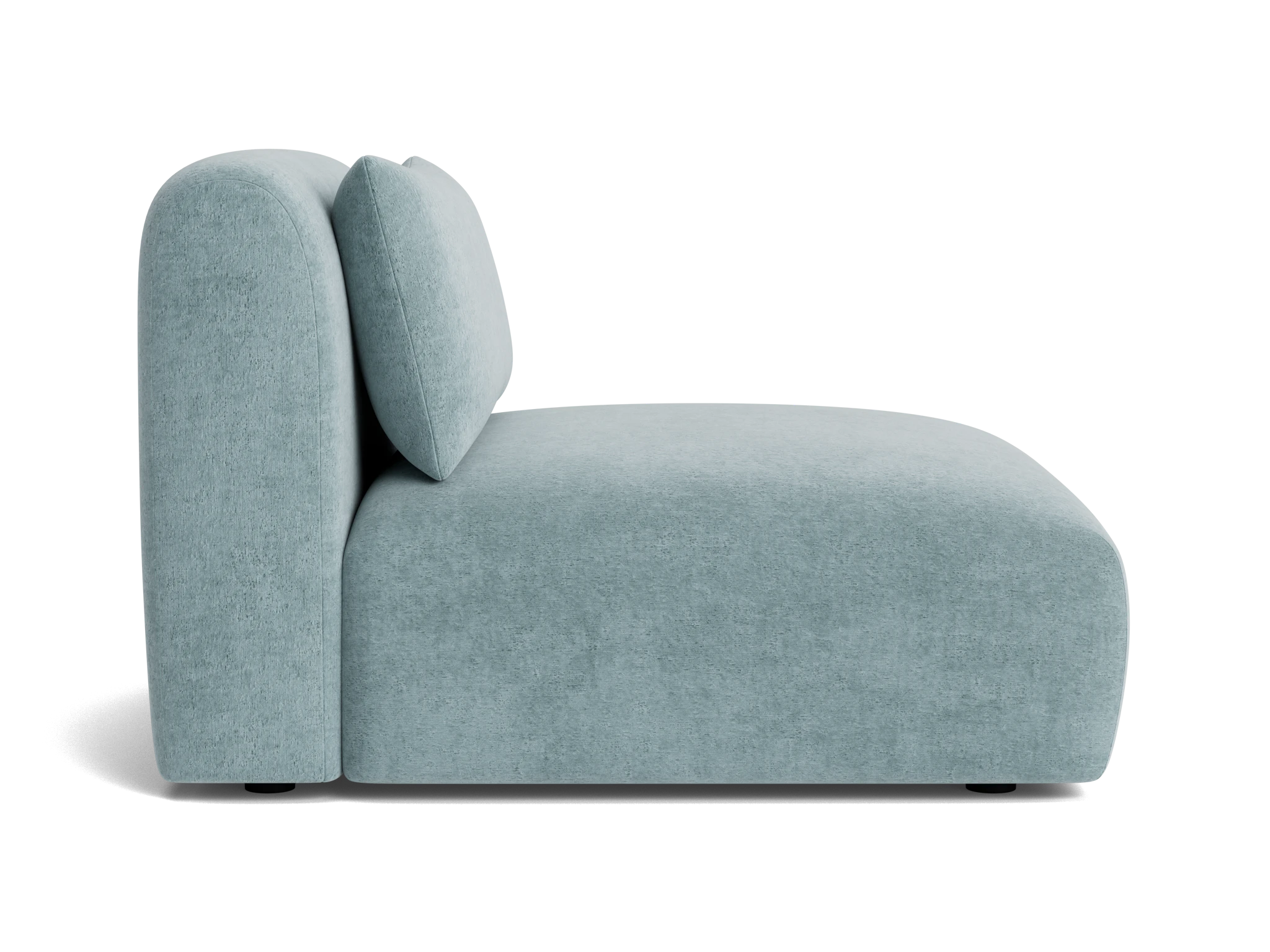 carin armless chair plush mist