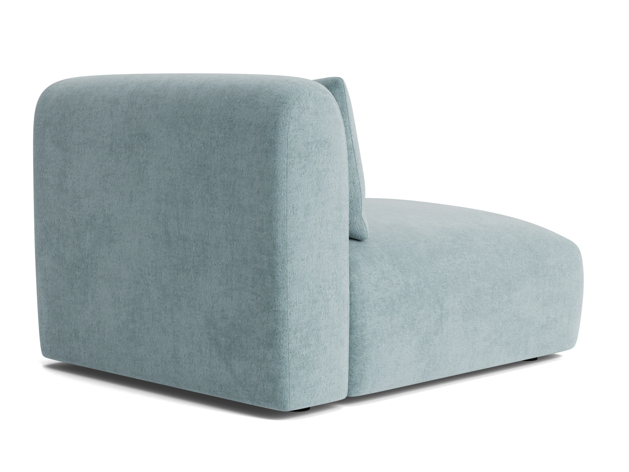 carin armless chair plush mist