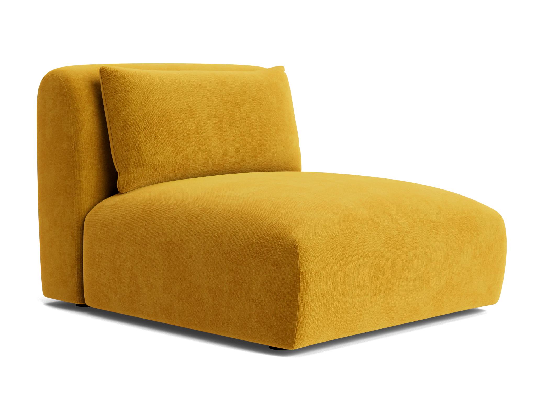 carin armless chair harper amber gold