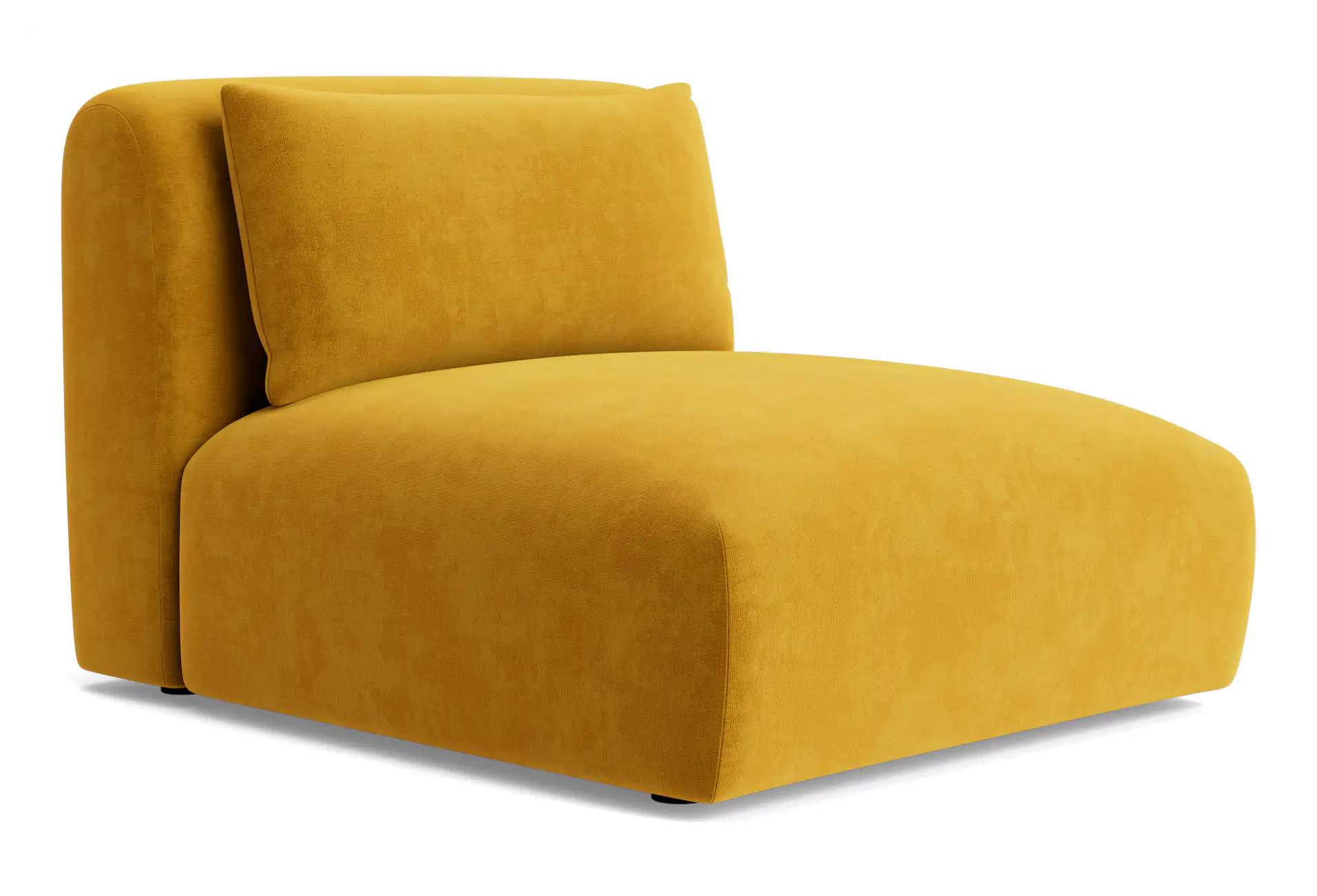 carin armless chair harper amber gold