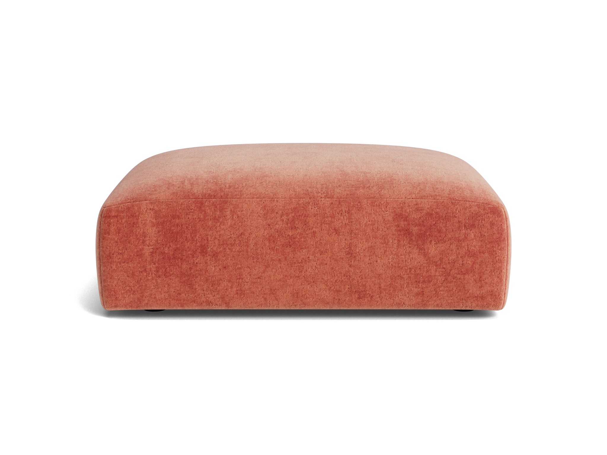 carin ottoman plush terra rose