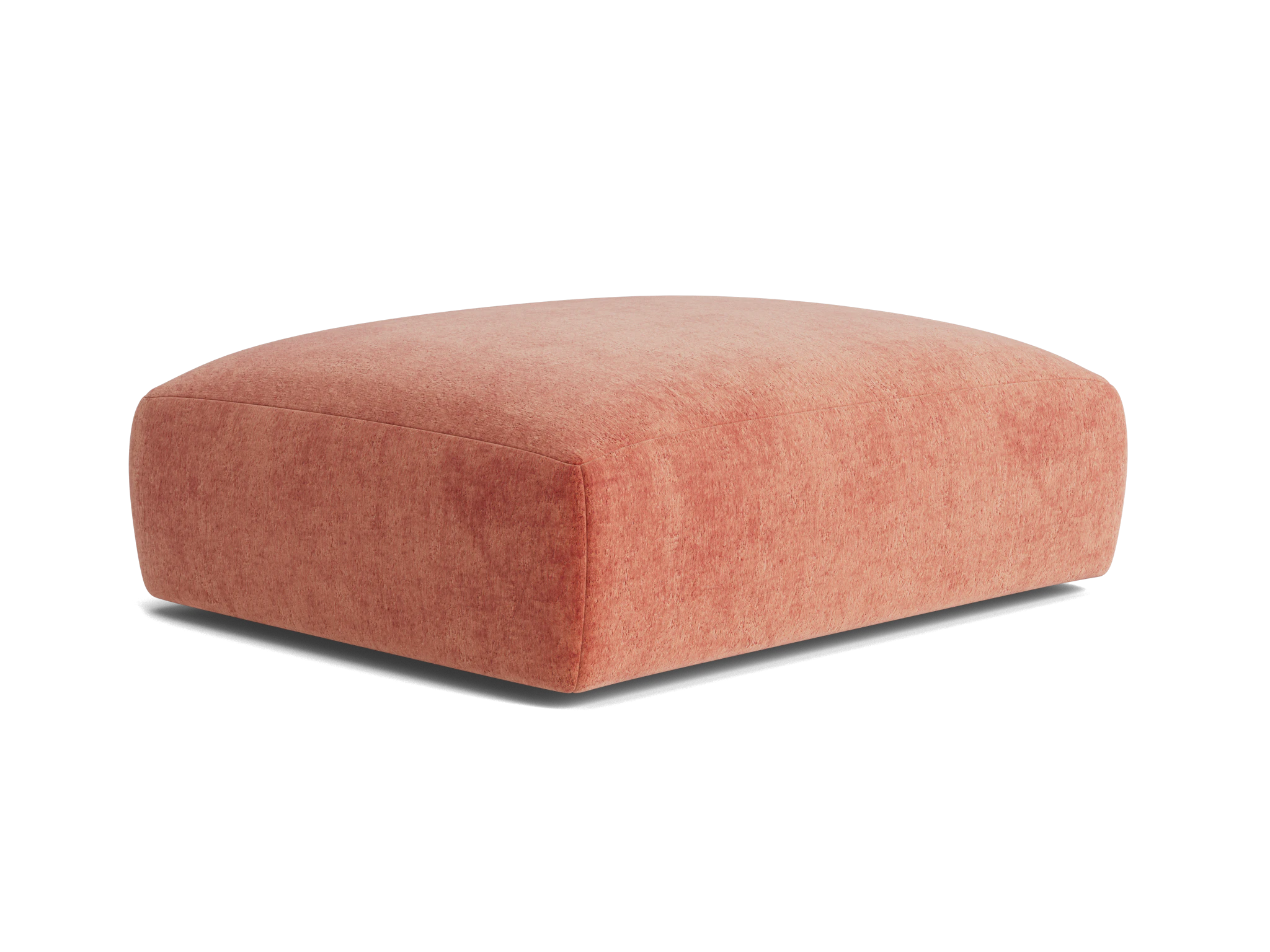 carin ottoman plush terra rose