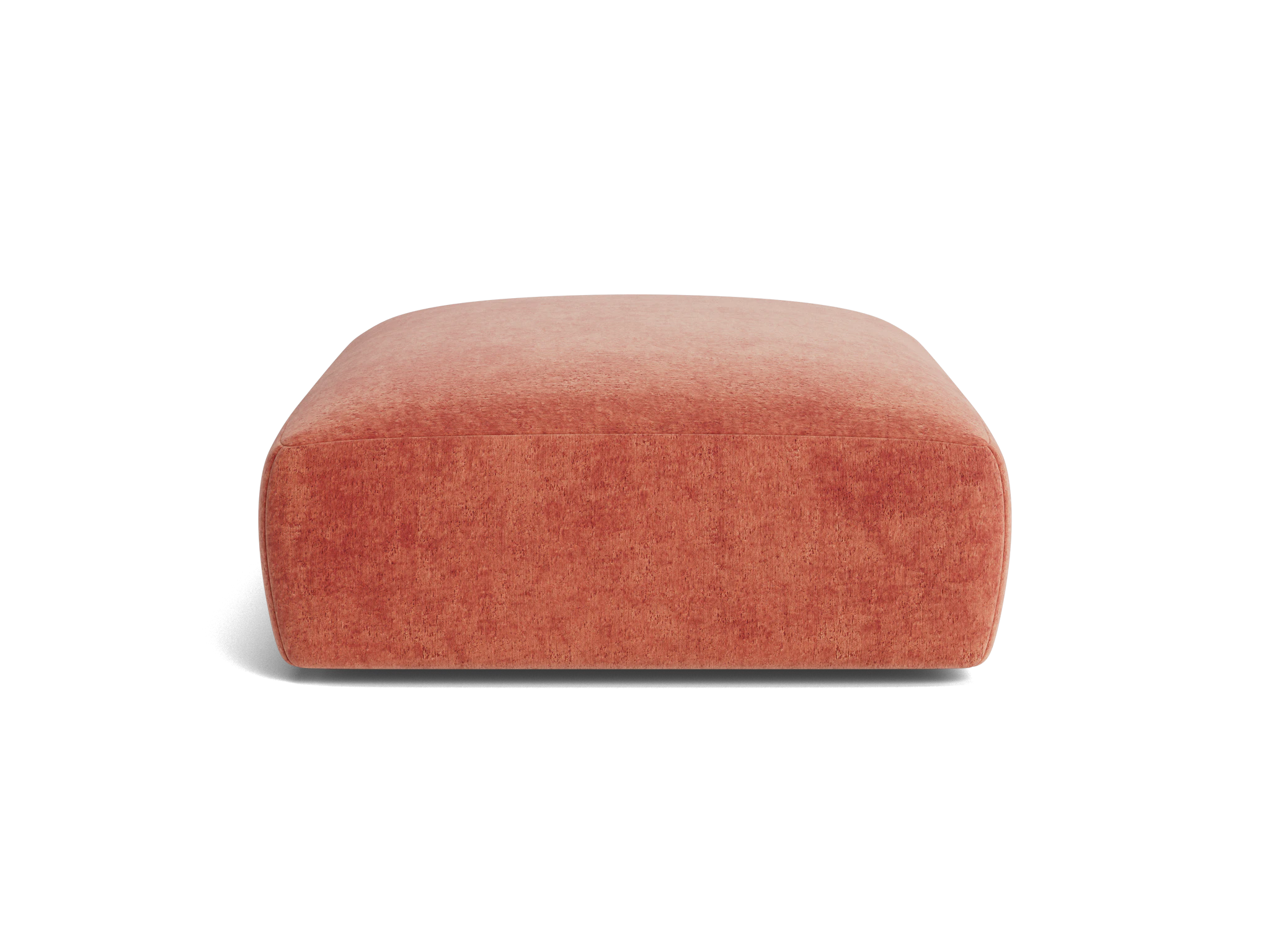 carin ottoman plush terra rose