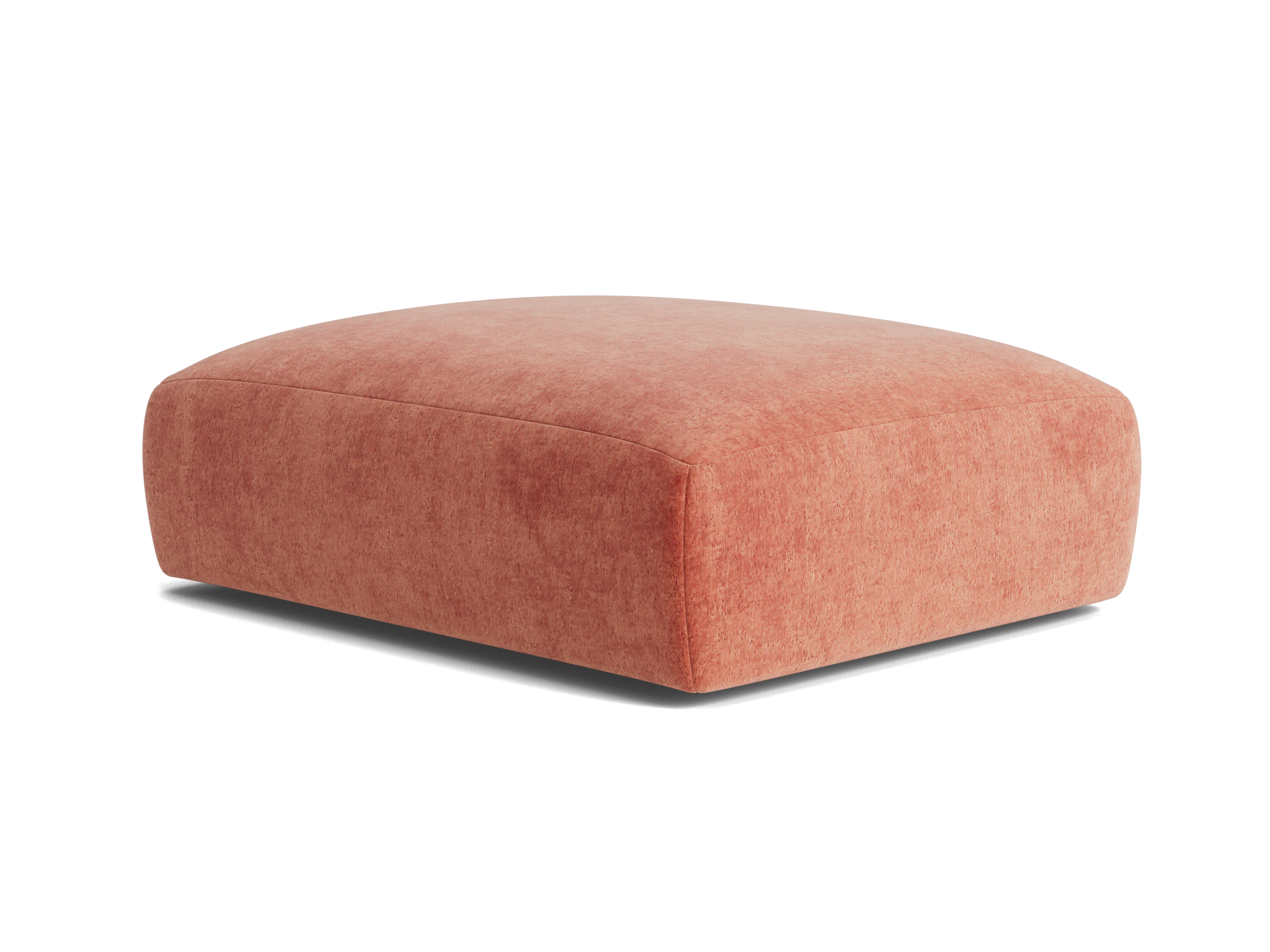 carin ottoman plush terra rose