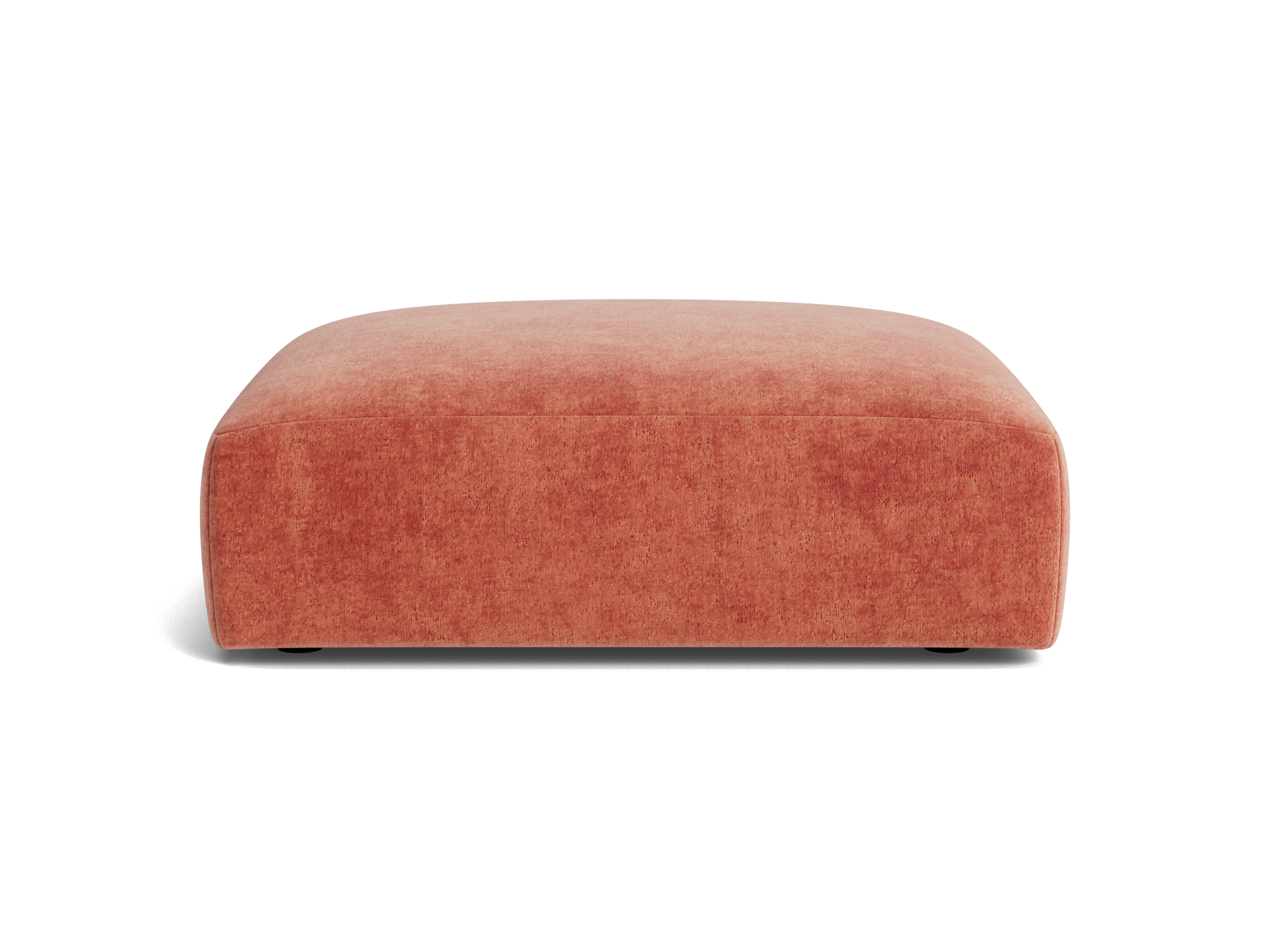 carin ottoman plush terra rose