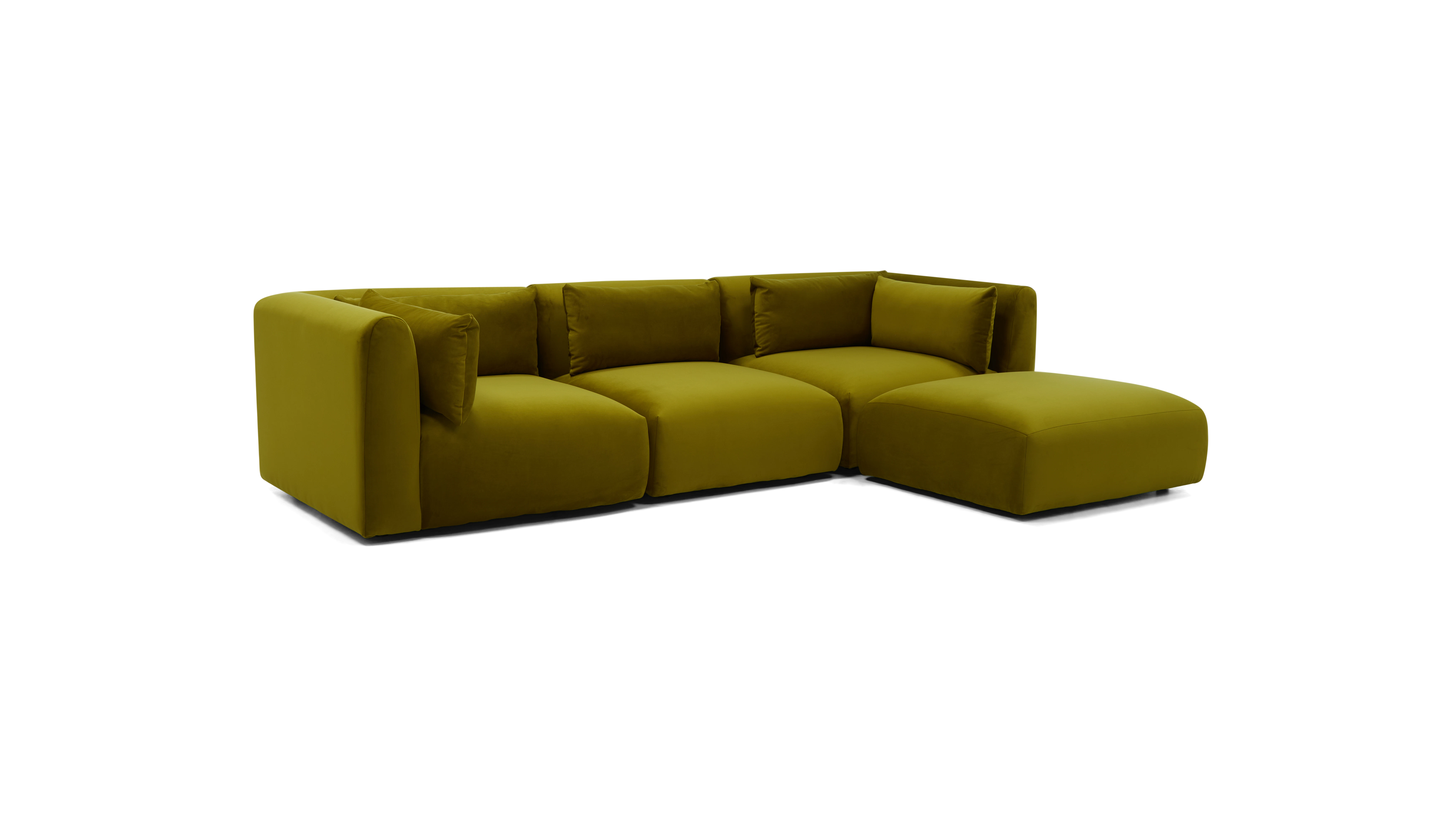 carin modular sectional royale apple