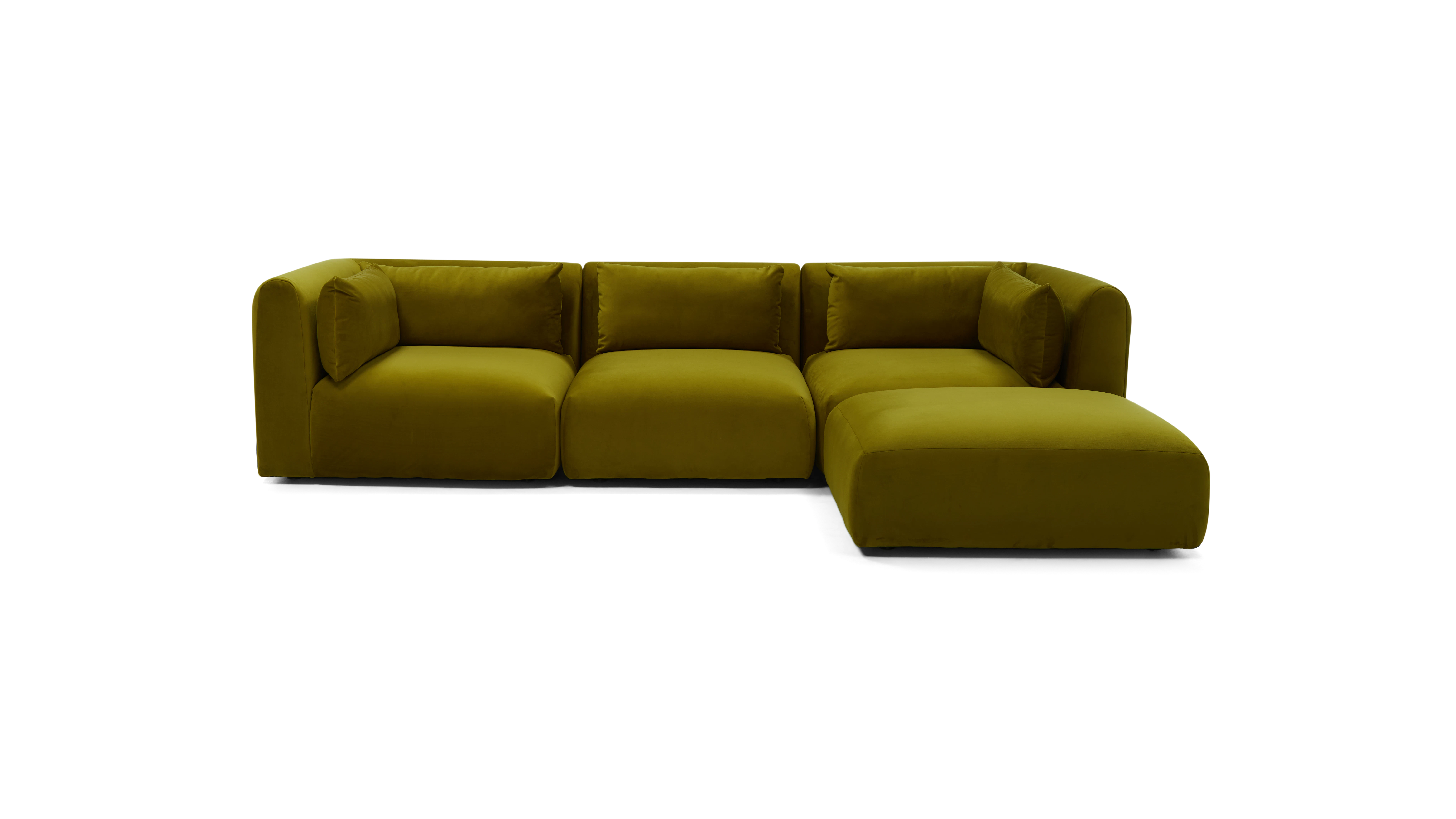 carin modular sectional royale apple