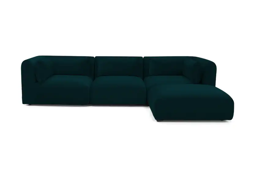 carin modular sectional royale peacock