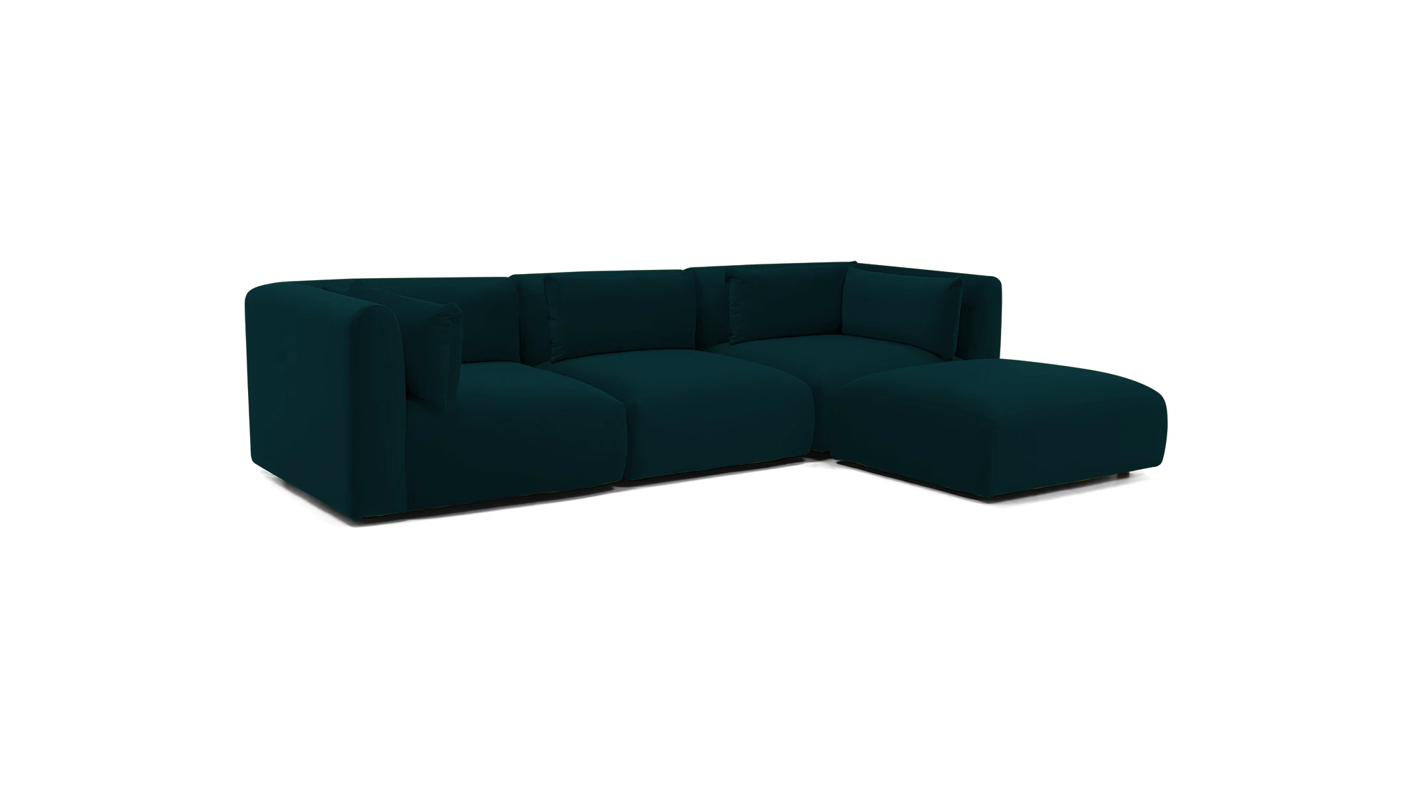 carin modular sectional royale peacock