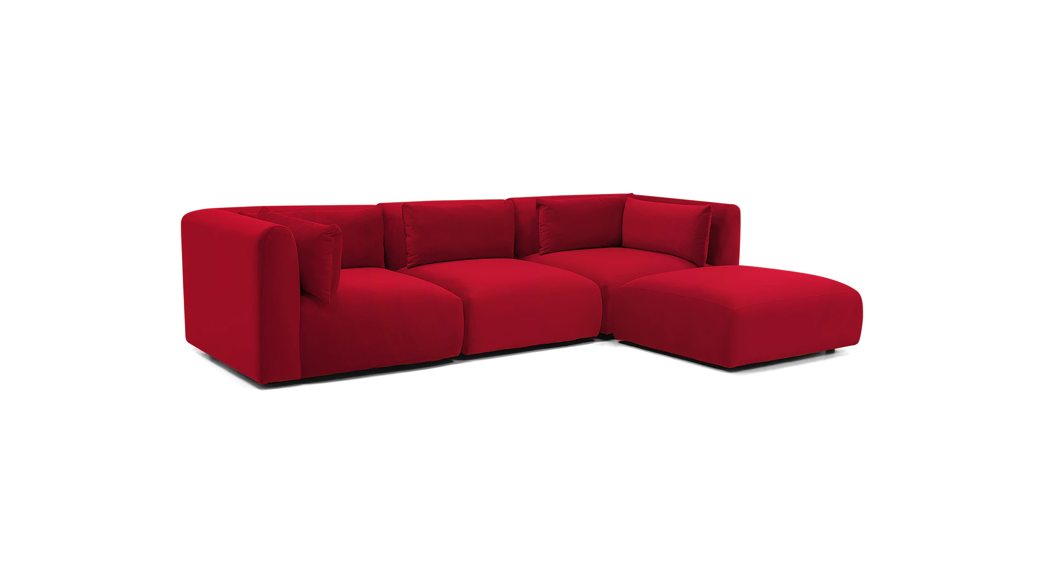 carin modular sectional royale berry