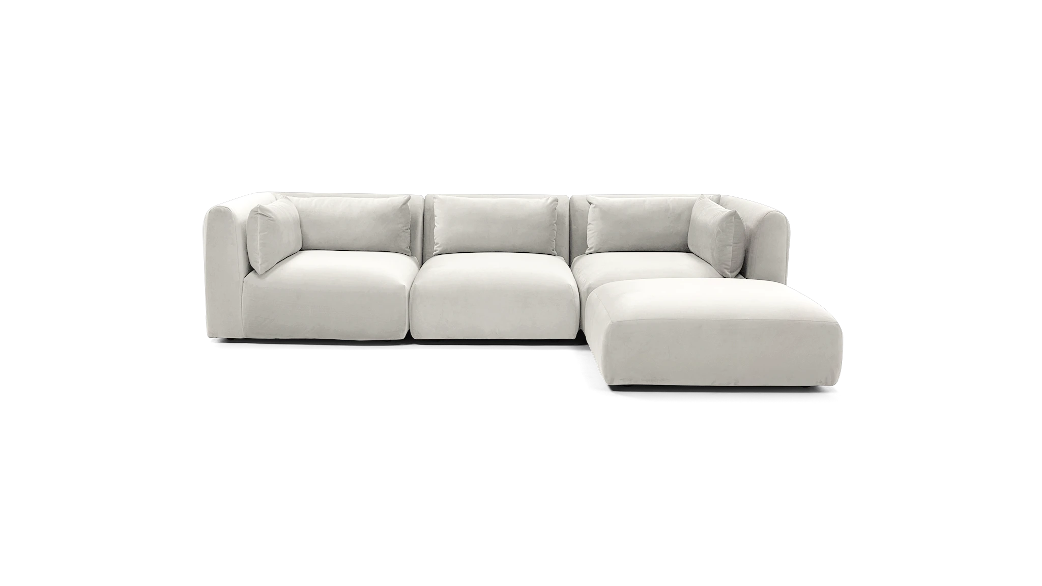 carin modular sectional sunbrella loft white