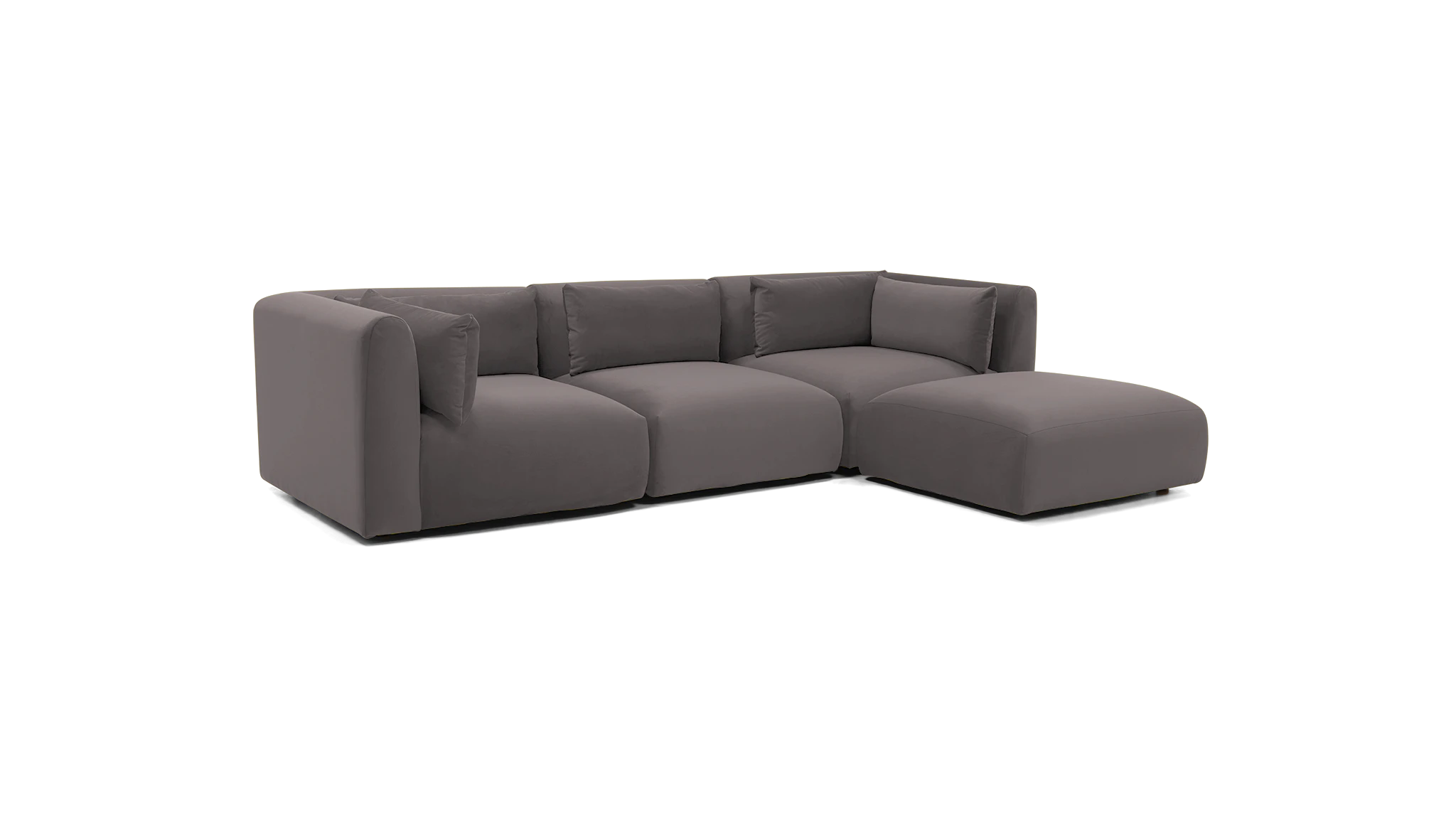 carin modular sectional taylor felt gray