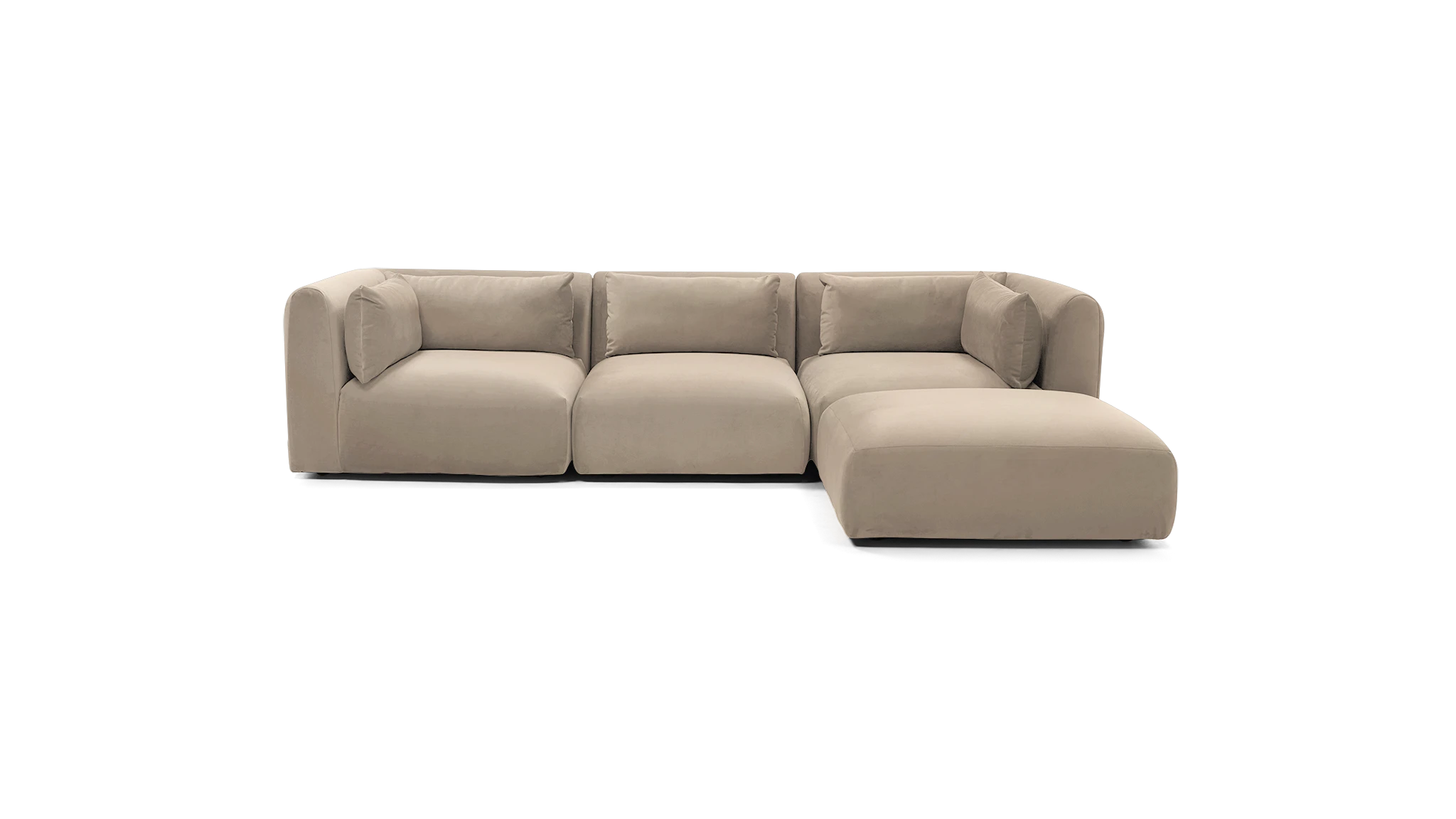 carin modular sectional villa sand