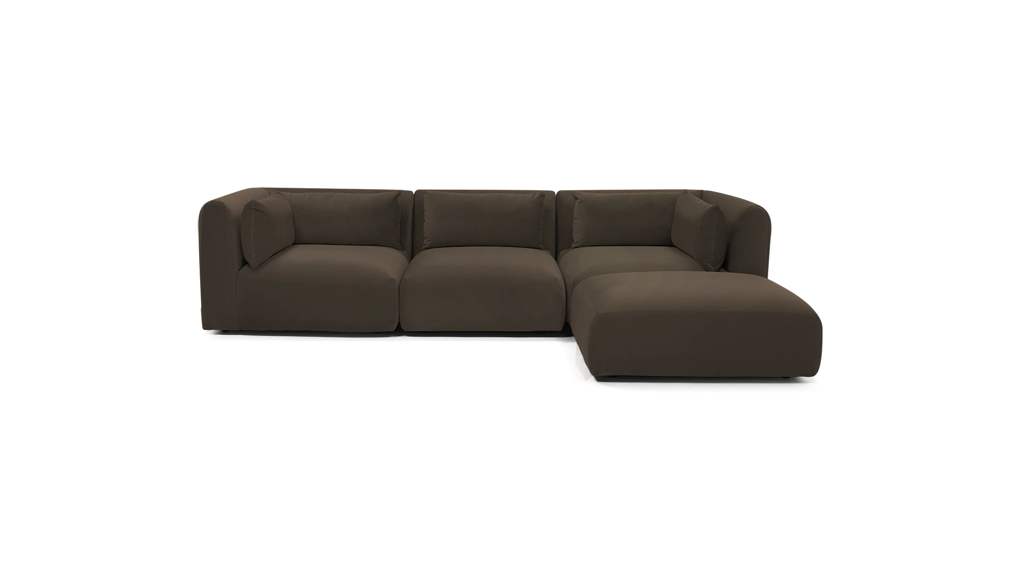carin modular sectional crave mocha latte