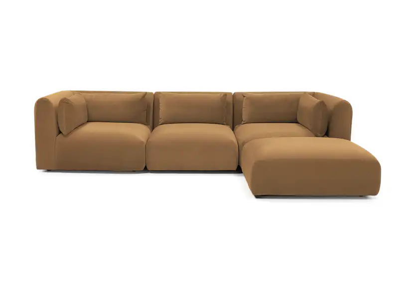carin modular sectional bubbly cream soda