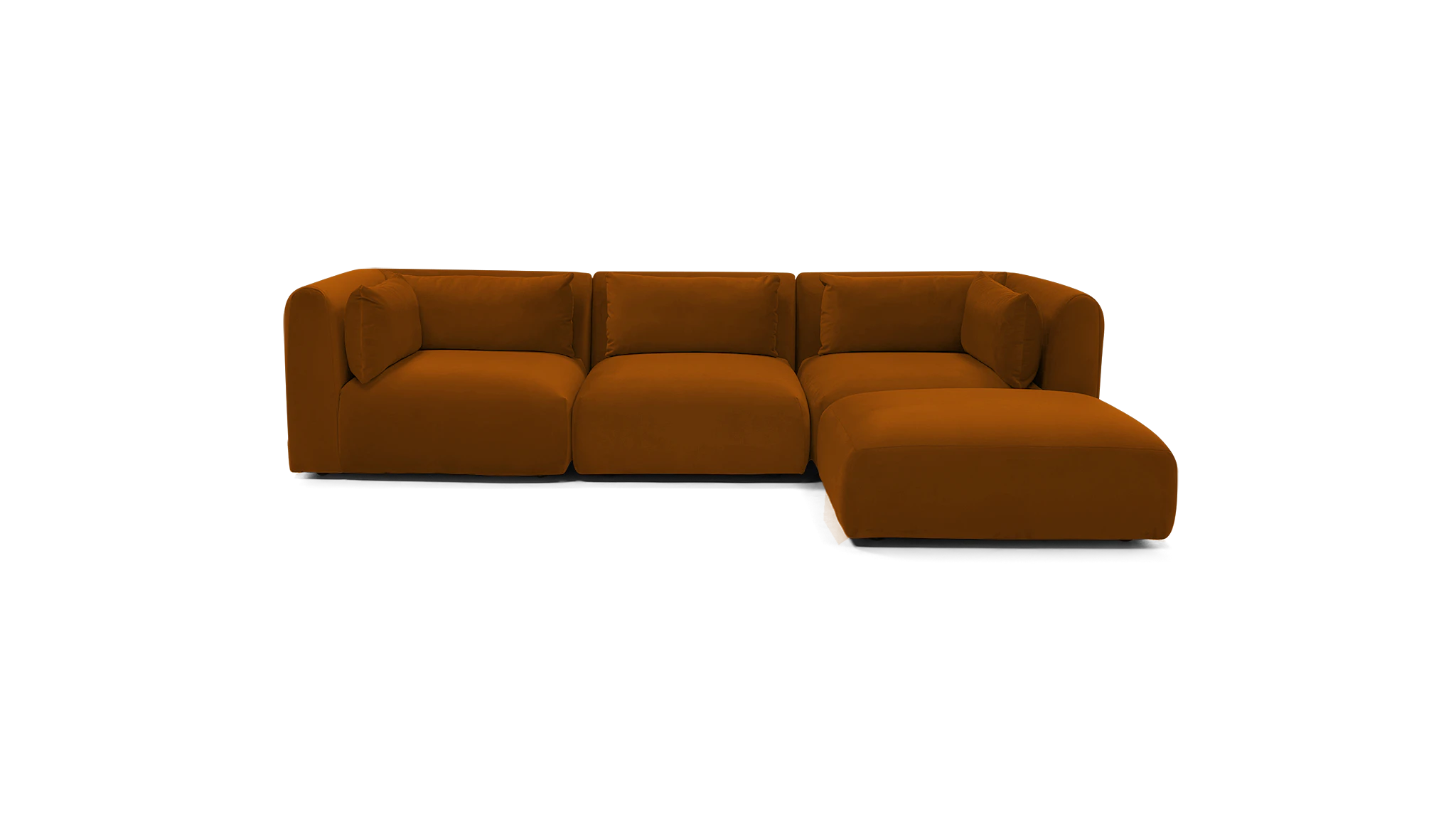 carin modular sectional harper amber gold