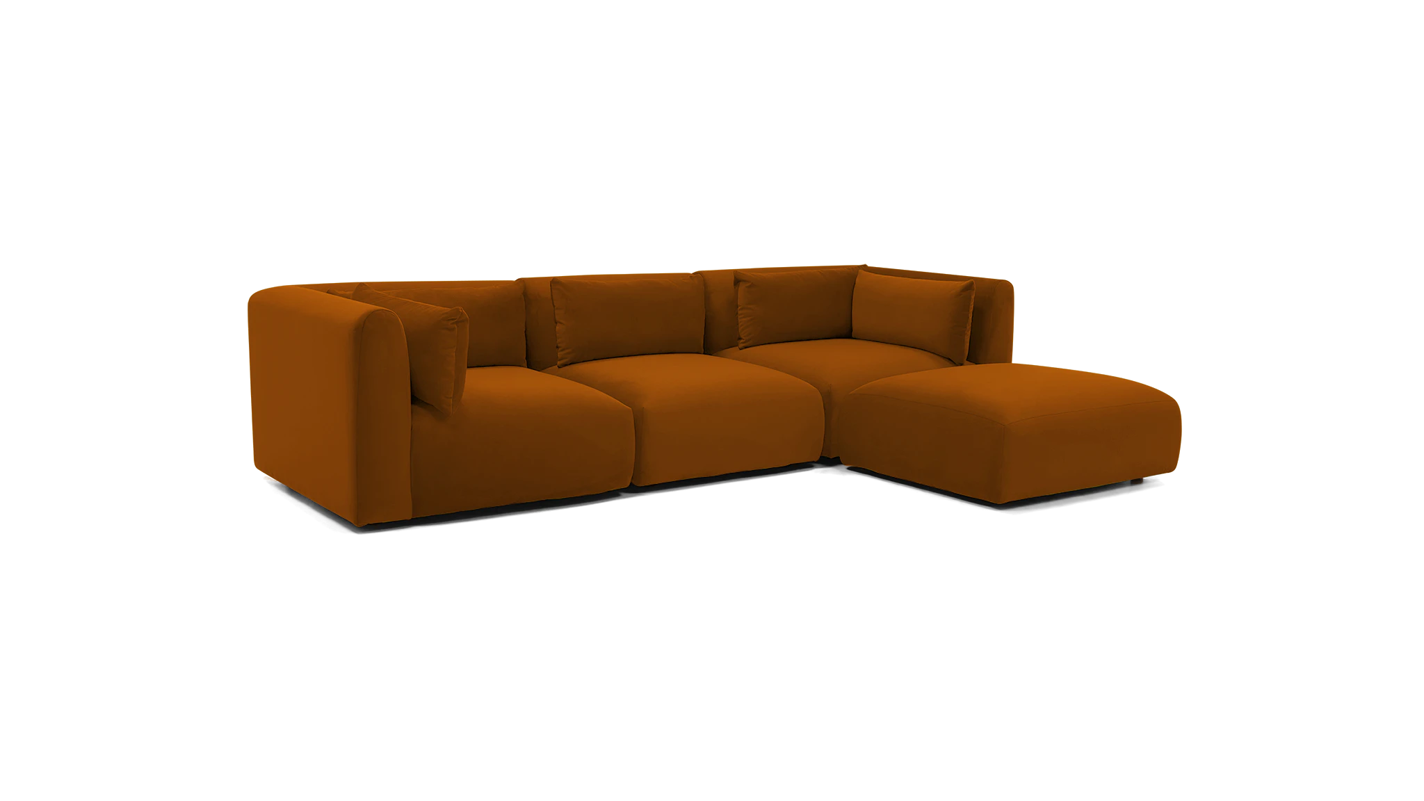carin modular sectional harper amber gold